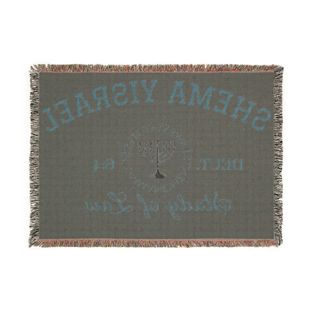 Red “SHEMA YISRAEL university” Woven Blanket