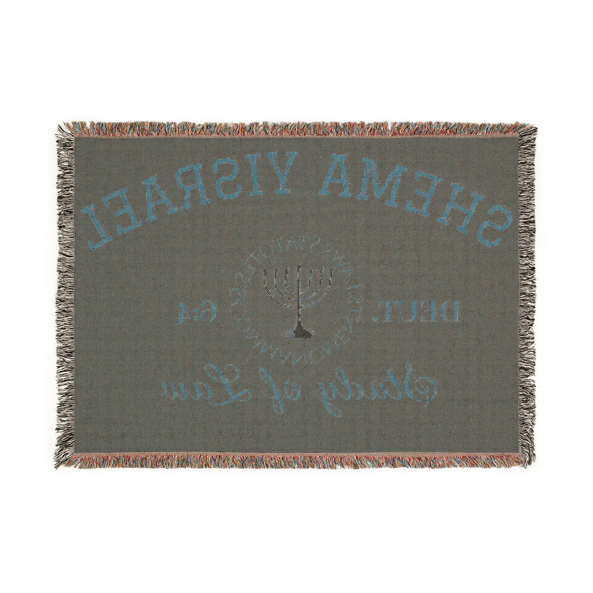 Red “SHEMA YISRAEL university” Woven Blanket