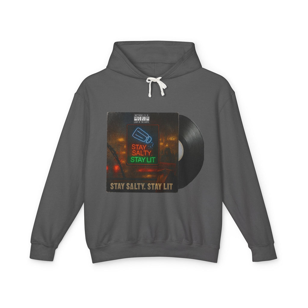 “Salty and lit” Unisex Lightweight Hooded Sweatshirt