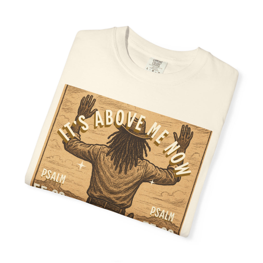 “Cast thy burdens” Unisex Garment-Dyed T-shirt