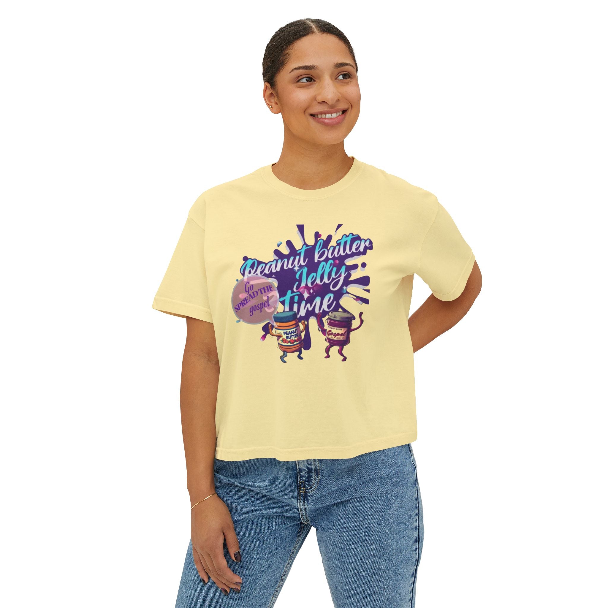 “Peanut butter jelly”  Women's Boxy Tee