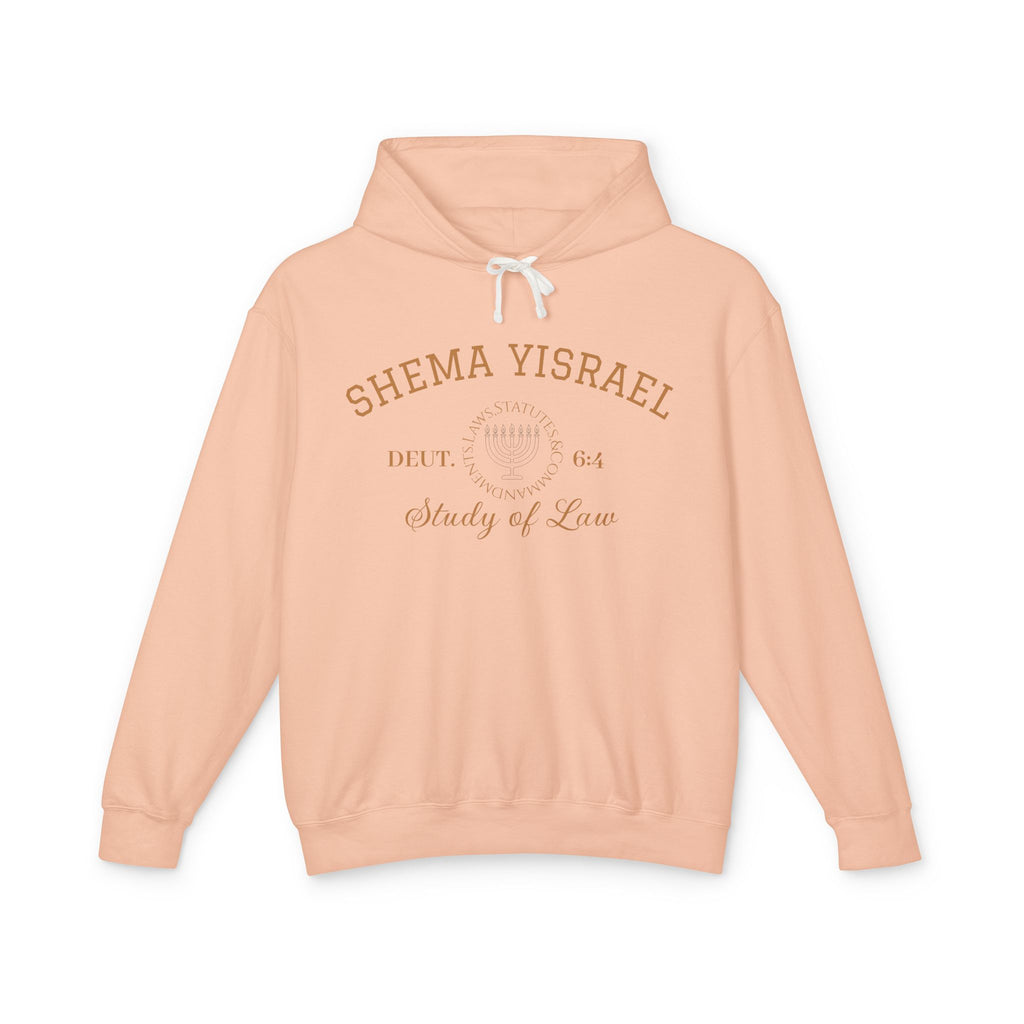 “SHEMA YISRAEL university” Unisex Lightweight Hooded Sweatshirt