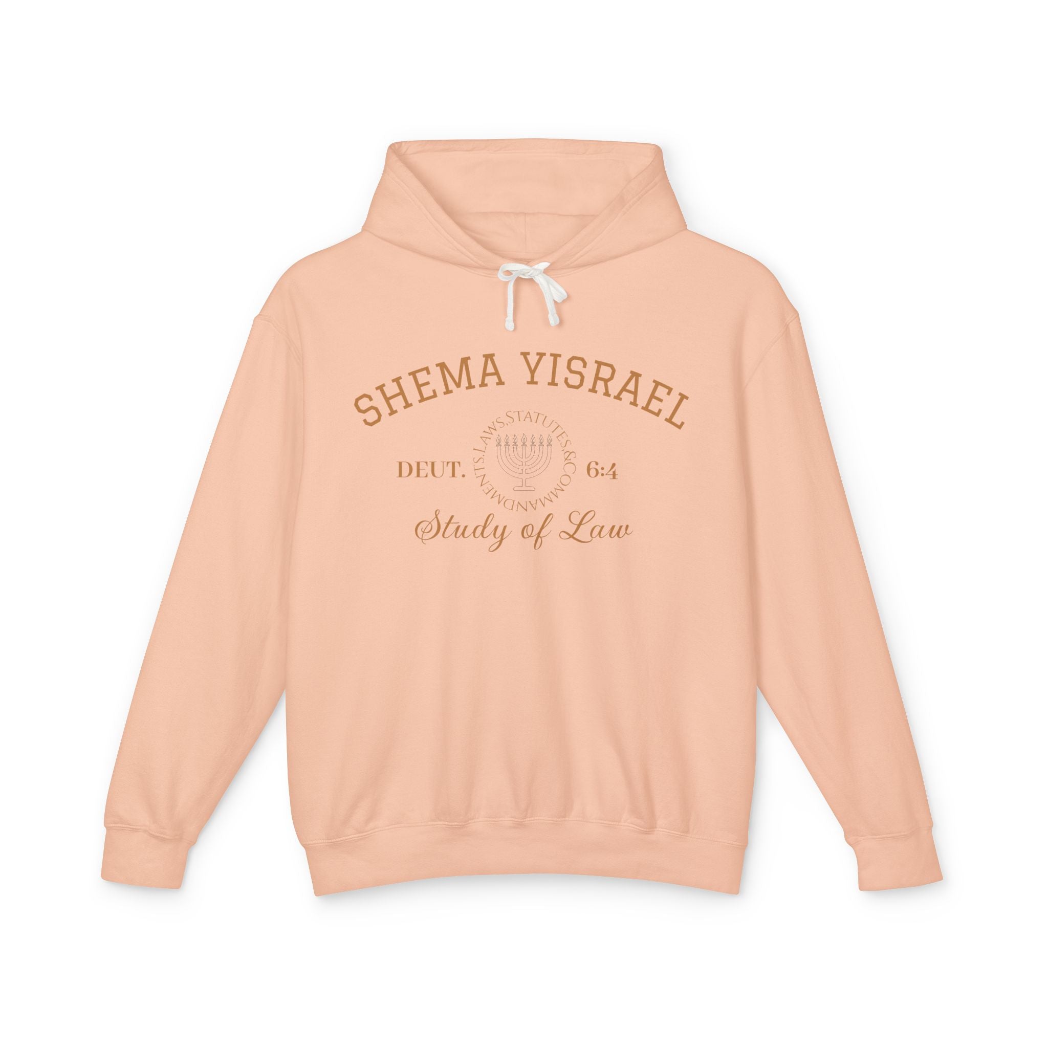 “SHEMA YISRAEL university” Unisex Lightweight Hooded Sweatshirt