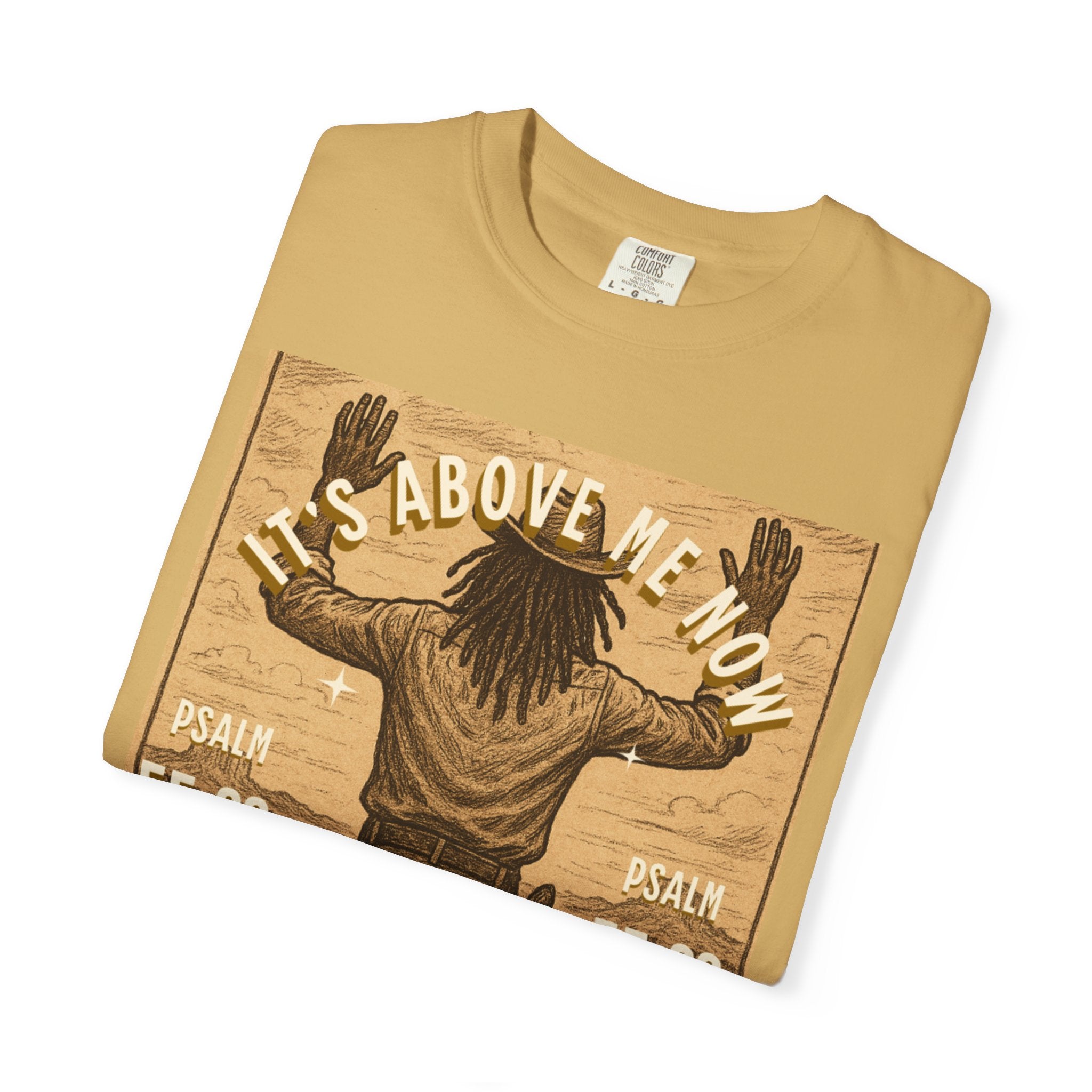 “Cast thy burdens” Unisex Garment-Dyed T-shirt