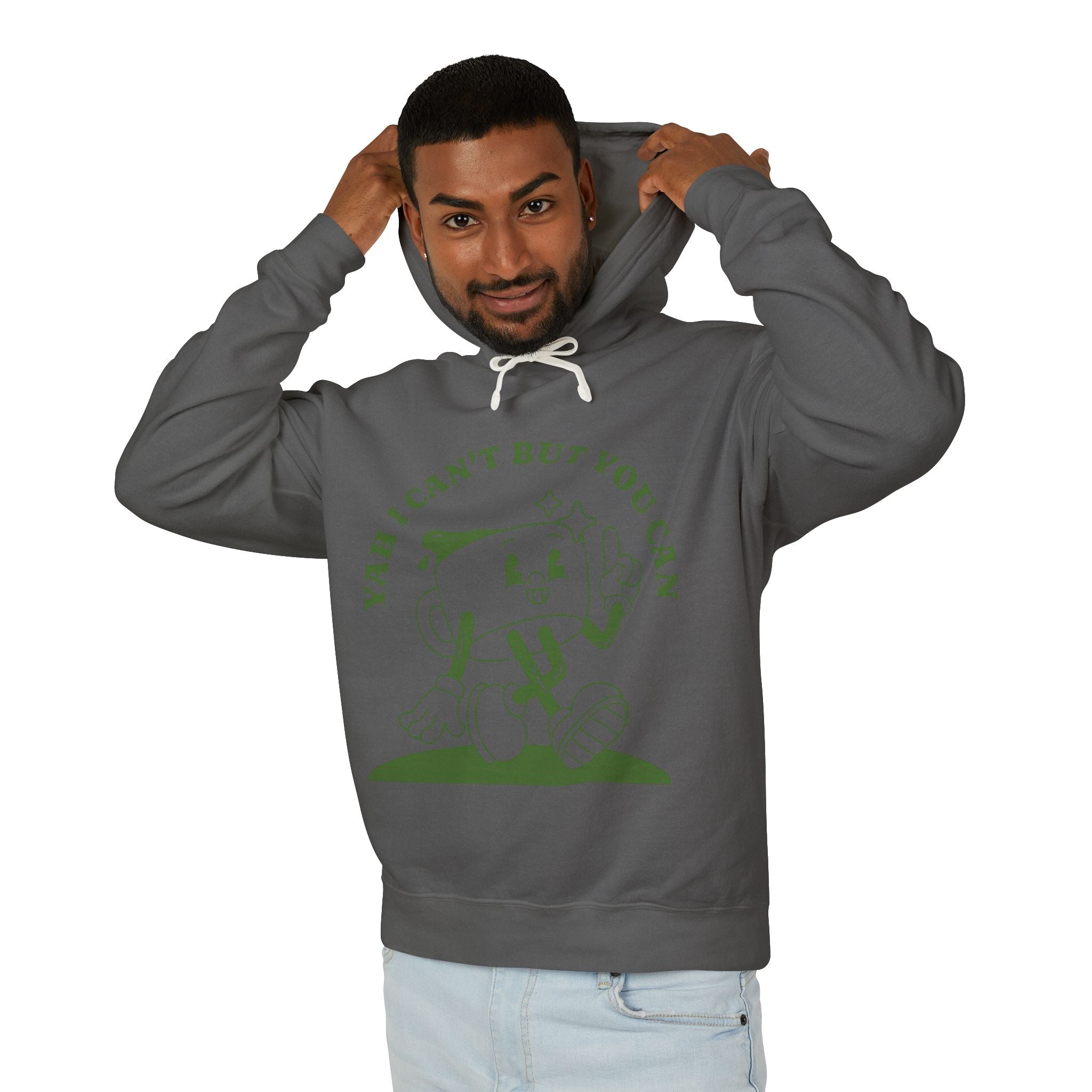 “Yah can” Unisex Lightweight Hooded Sweatshirt