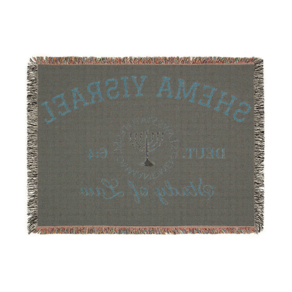 Red “SHEMA YISRAEL university” Woven Blanket