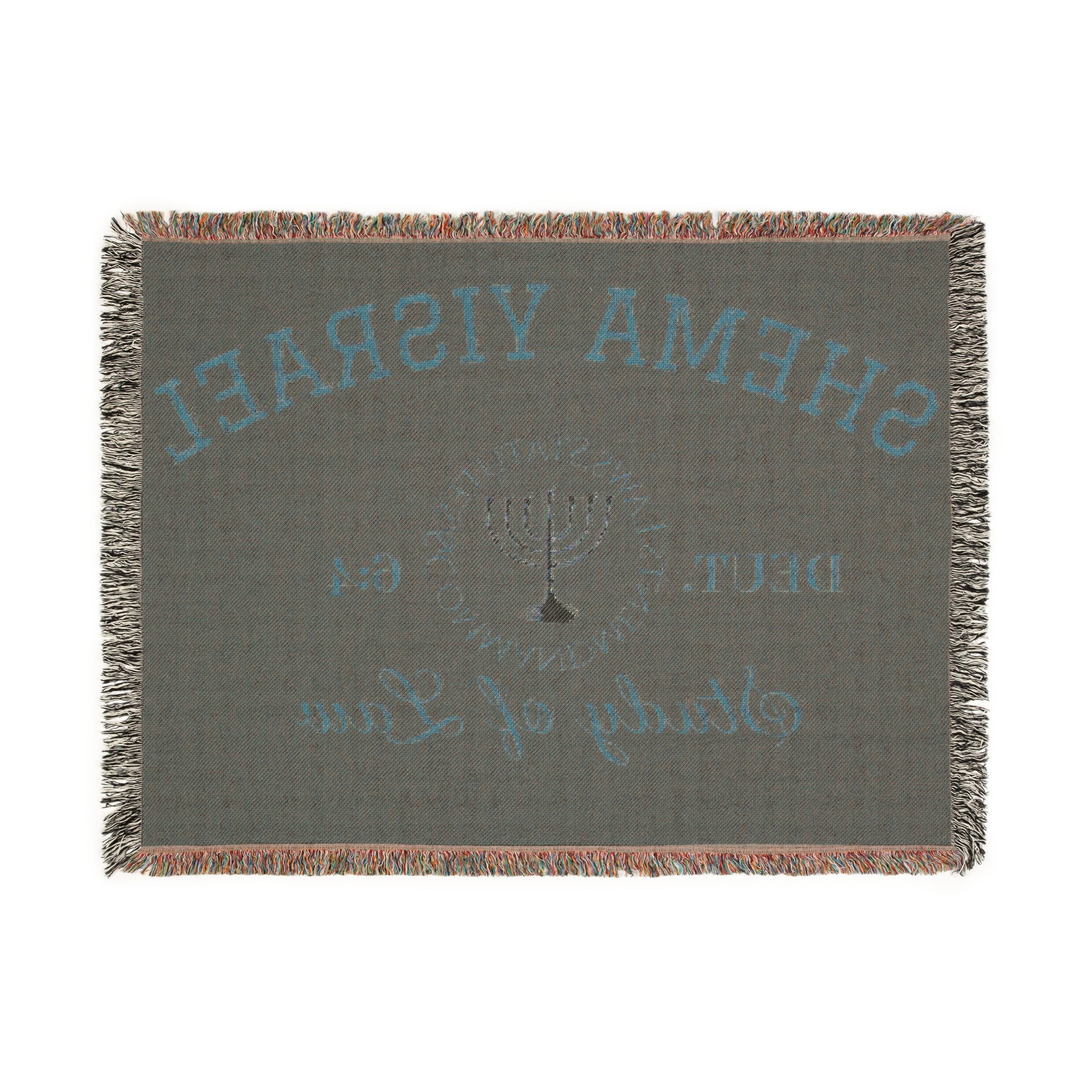 Red “SHEMA YISRAEL university” Woven Blanket