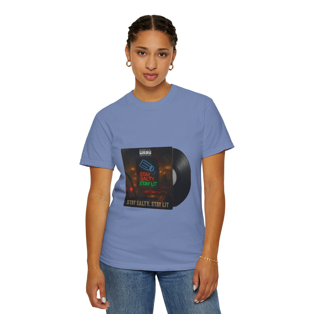 Women’s “Salty and lit” Unisex Garment-Dyed T-shirt