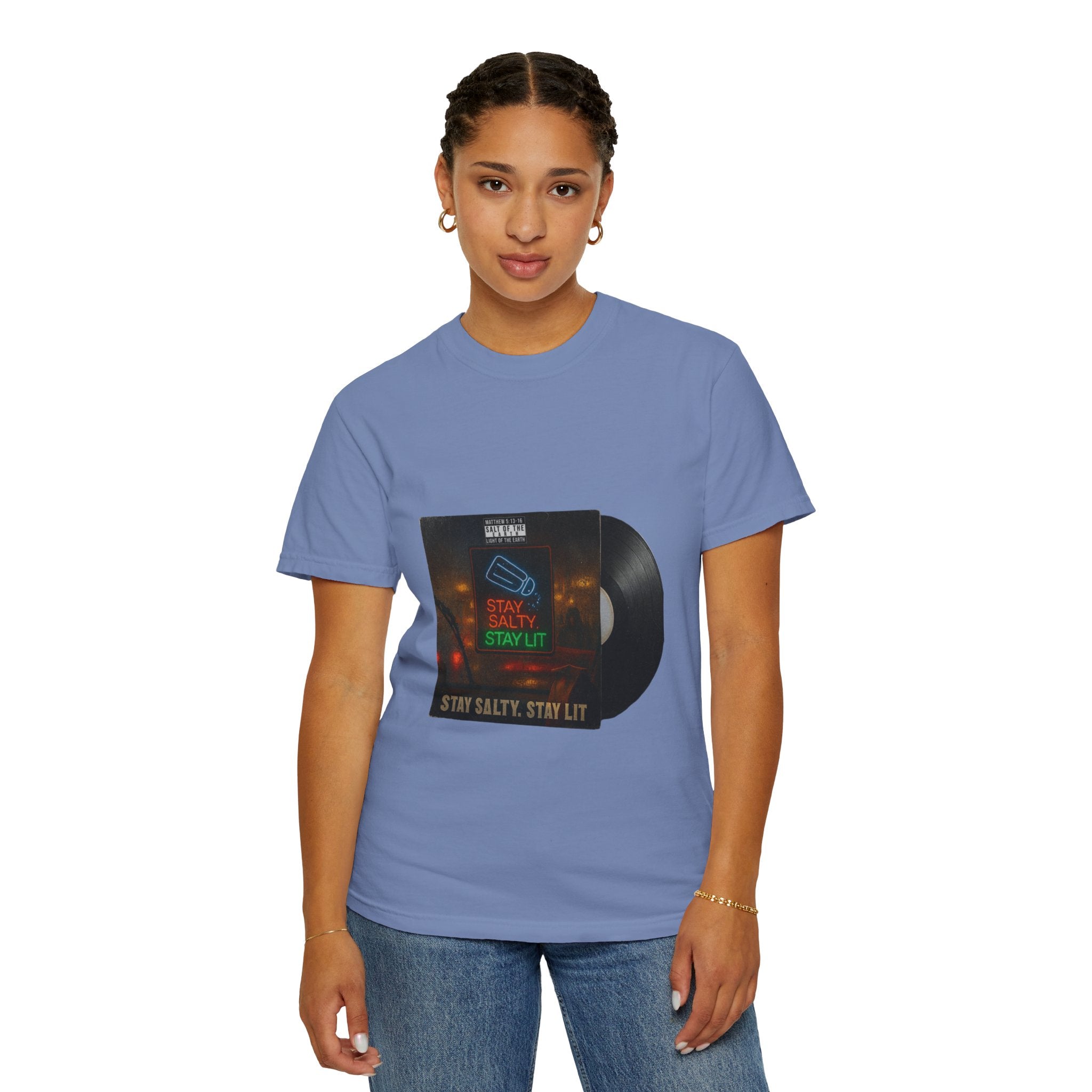 Women’s “Salty and lit” Unisex Garment-Dyed T-shirt