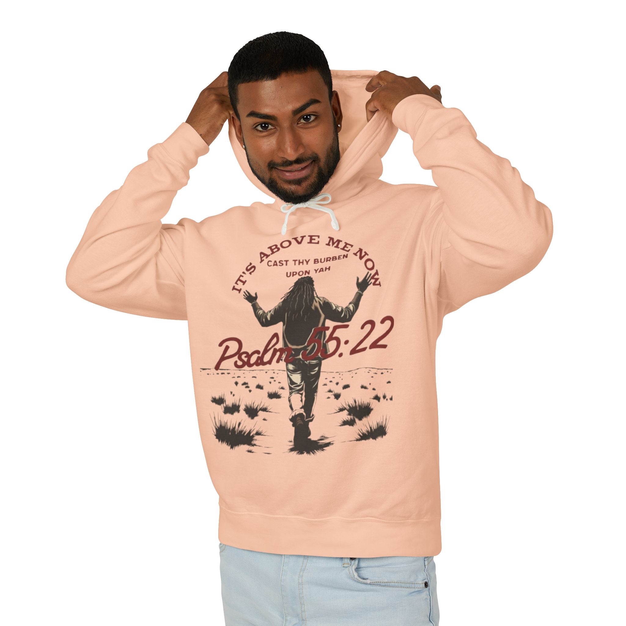 “It’s above me now” Unisex Lightweight Hooded Sweatshirt