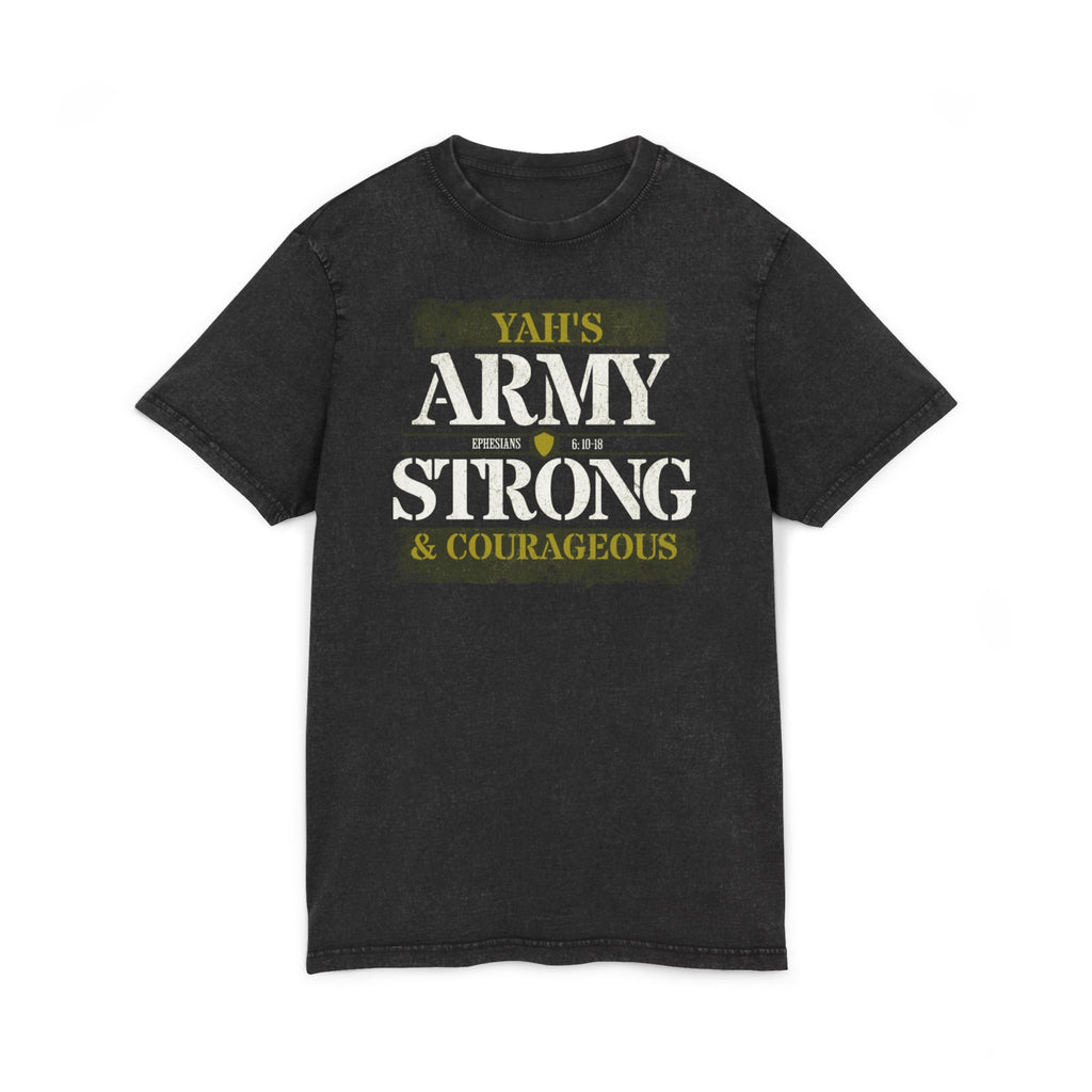 Acid Washed Round Neck Tee