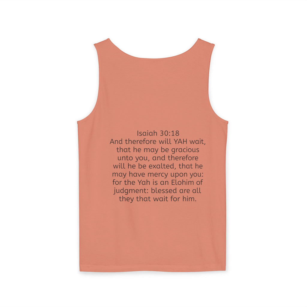 “YAH’s plans” Unisex Garment-Dyed Tank Top