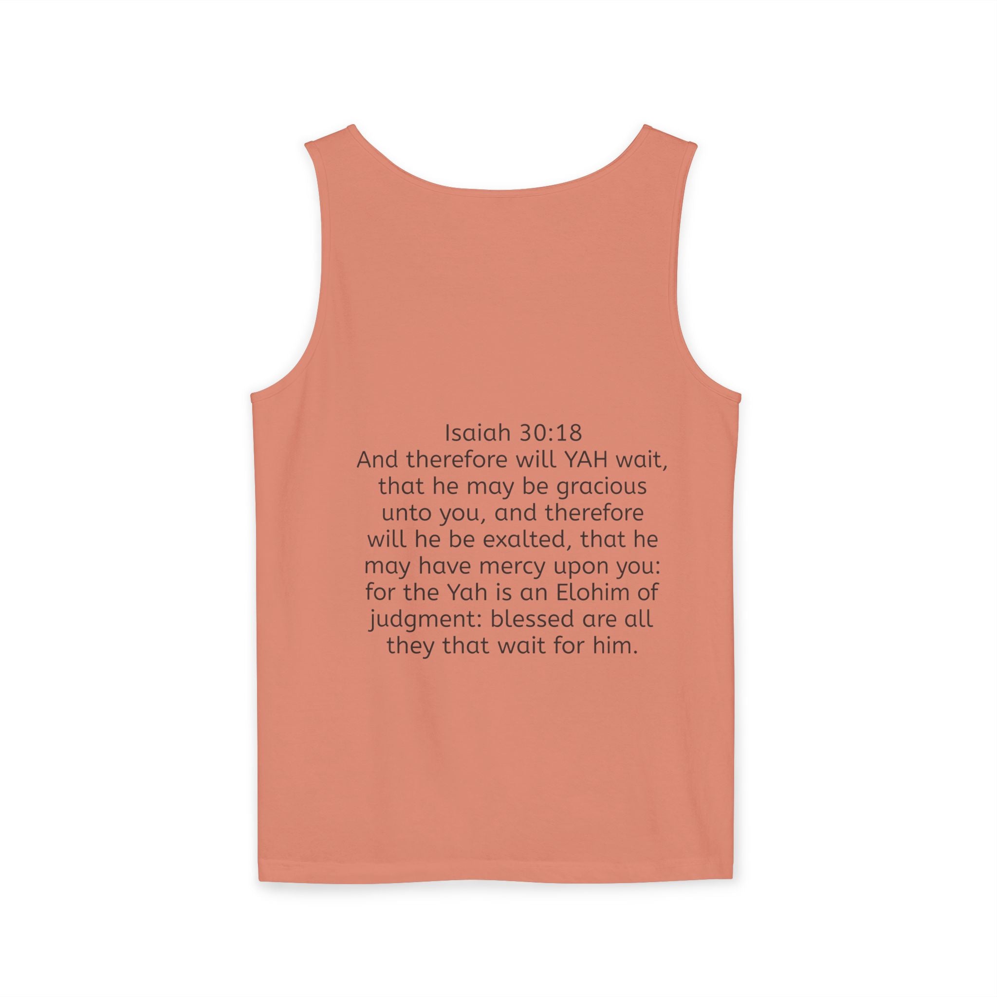 “YAH’s plans” Unisex Garment-Dyed Tank Top