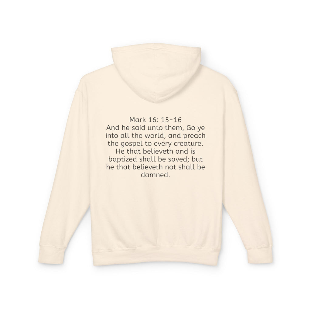 “SPREAD THE GOSPEL” Unisex Lightweight Hooded Sweatshirt