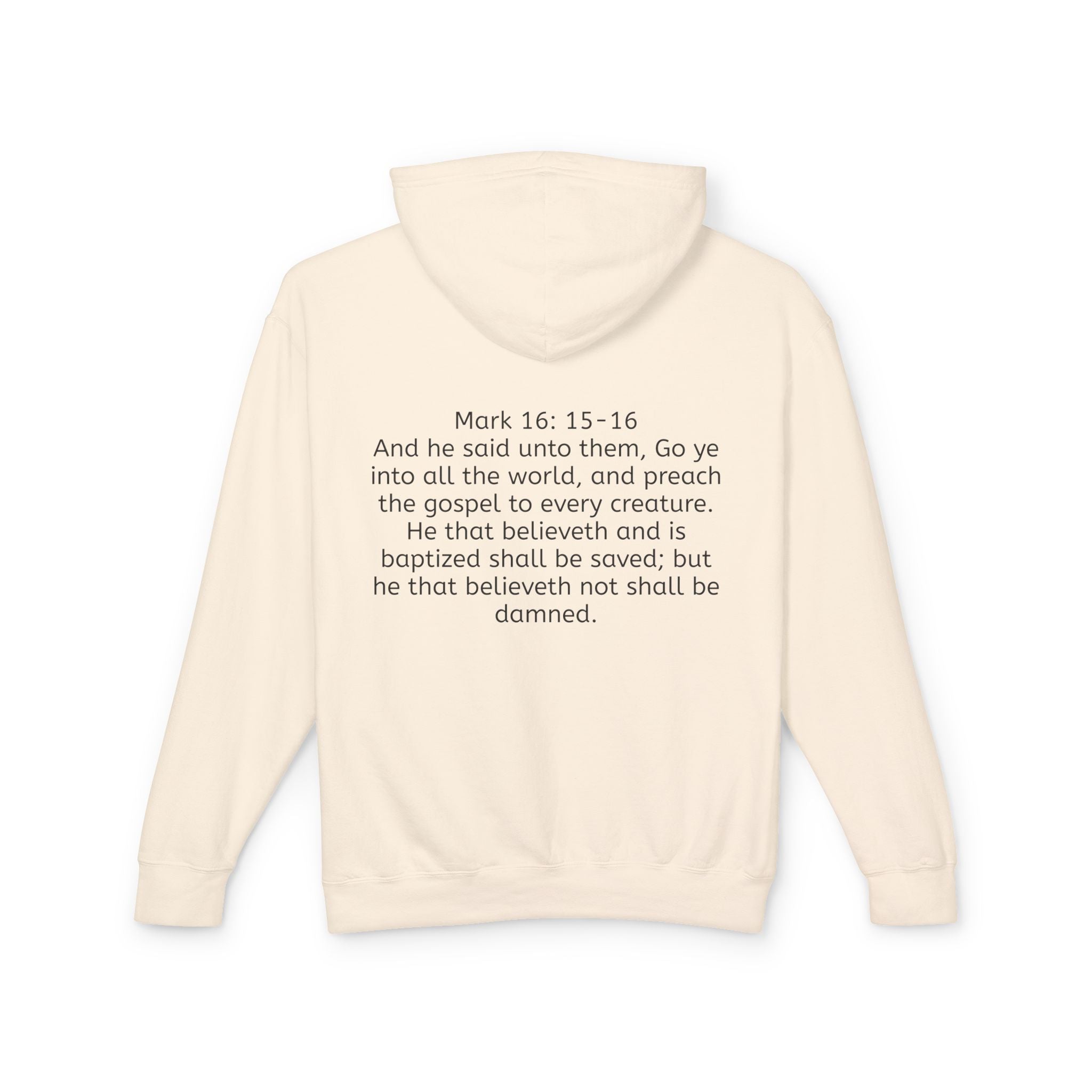 “SPREAD THE GOSPEL” Unisex Lightweight Hooded Sweatshirt