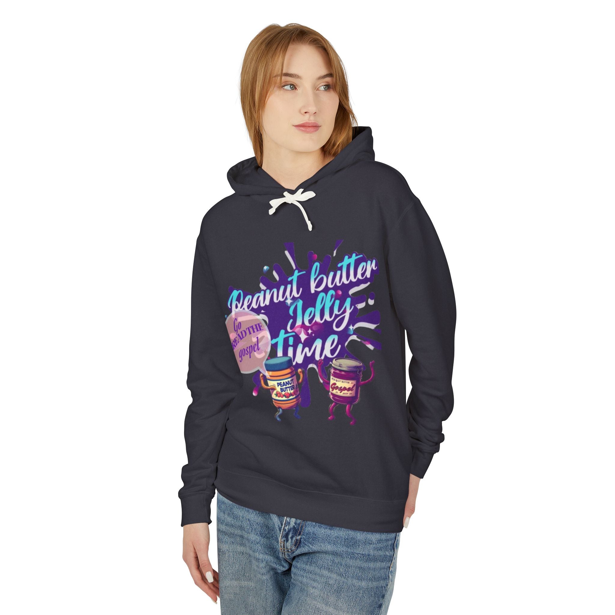 “Peanut butter jelly “ Lightweight Hooded Sweatshirt