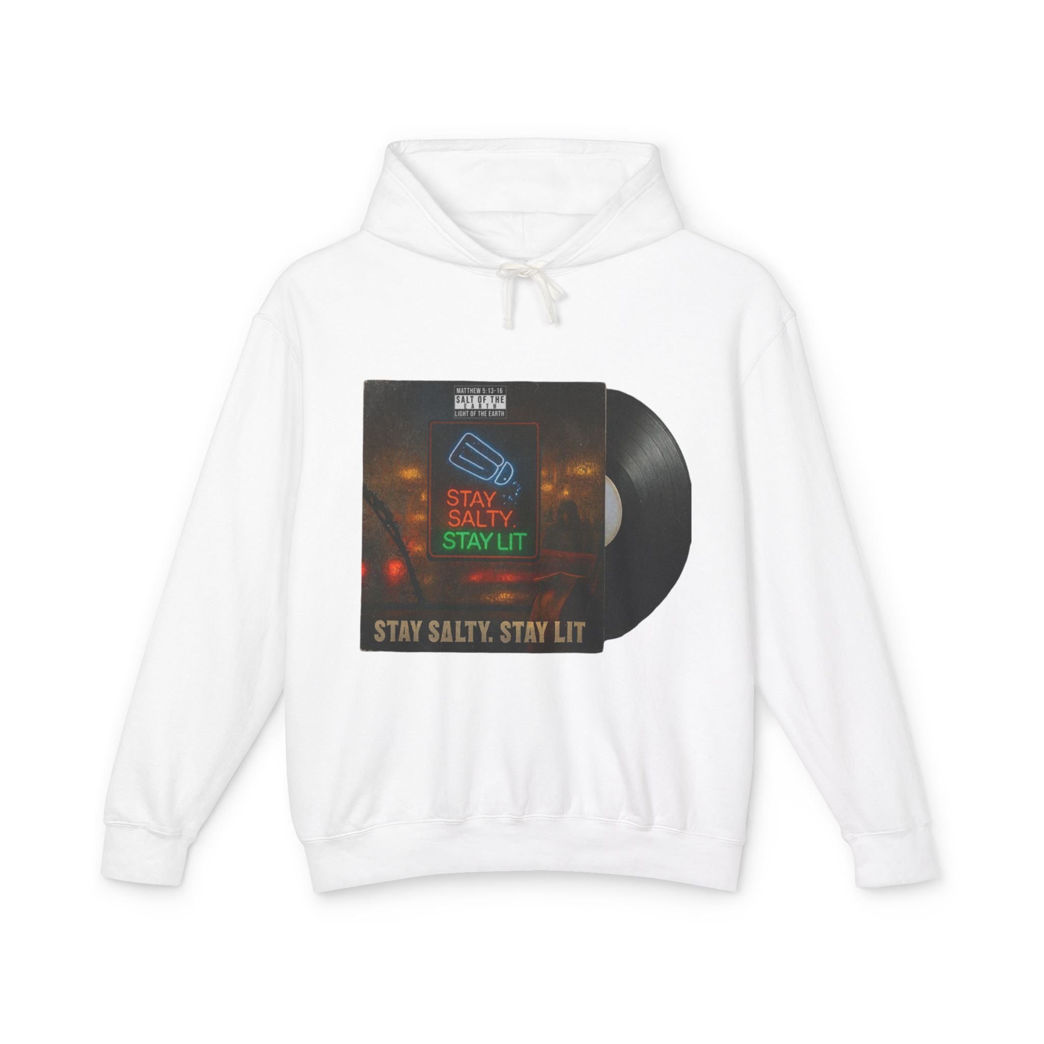 “Salty and lit” Unisex Lightweight Hooded Sweatshirt