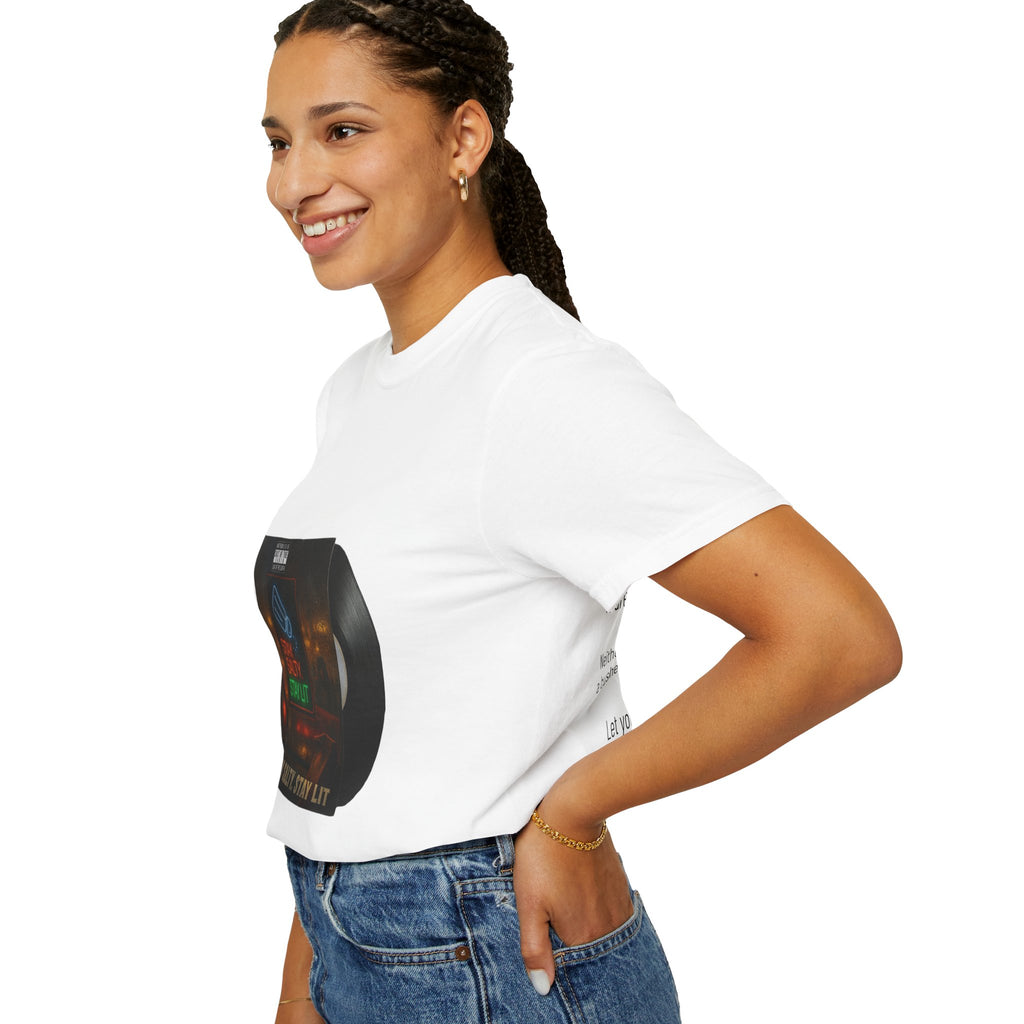 “Salty and lit” Unisex Garment-Dyed T-shirt