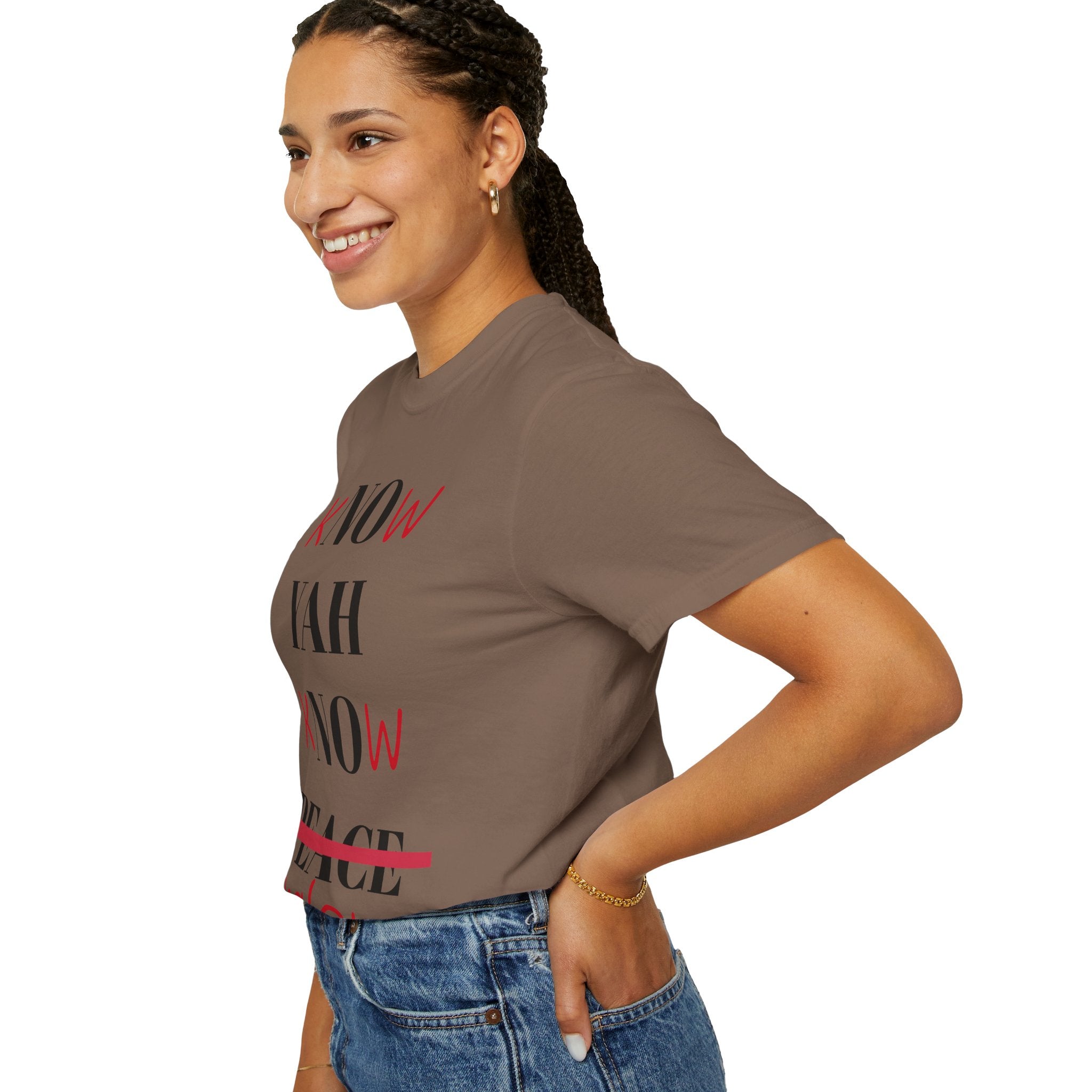 Women’s “Know Yah” Unisex Garment-Dyed T-shirt