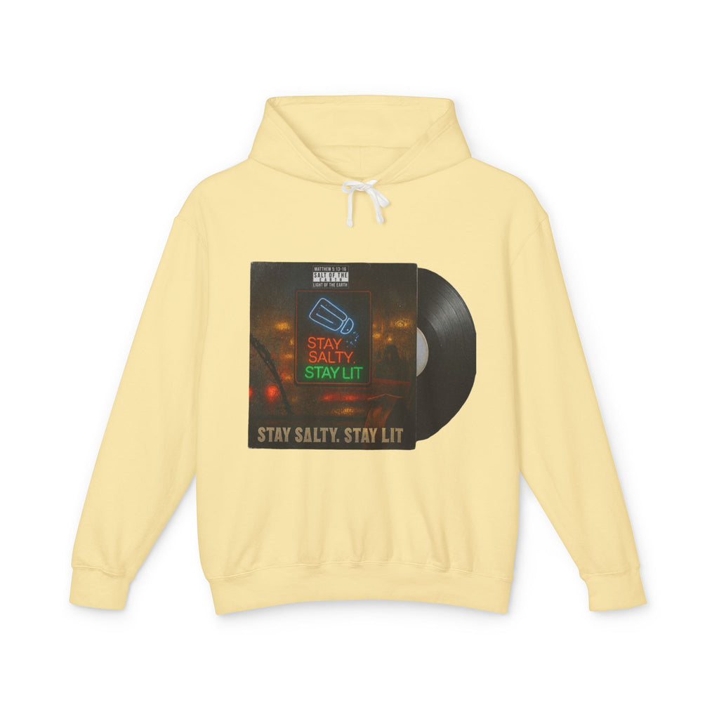 “Salty and lit” Unisex Lightweight Hooded Sweatshirt