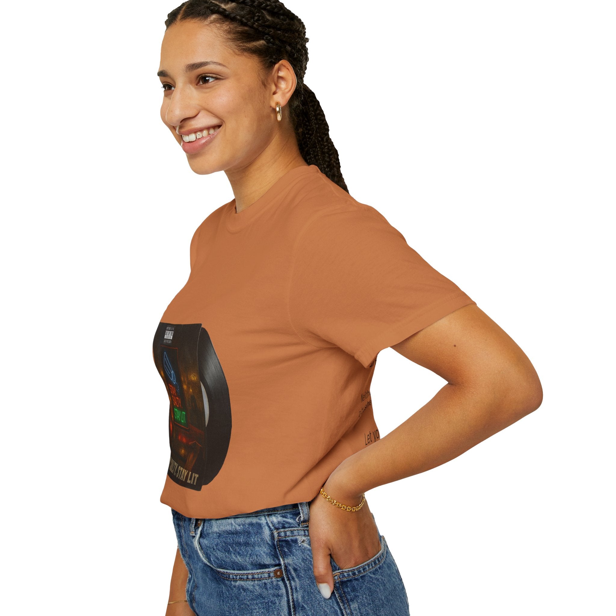 Women’s “Salty and lit” Unisex Garment-Dyed T-shirt