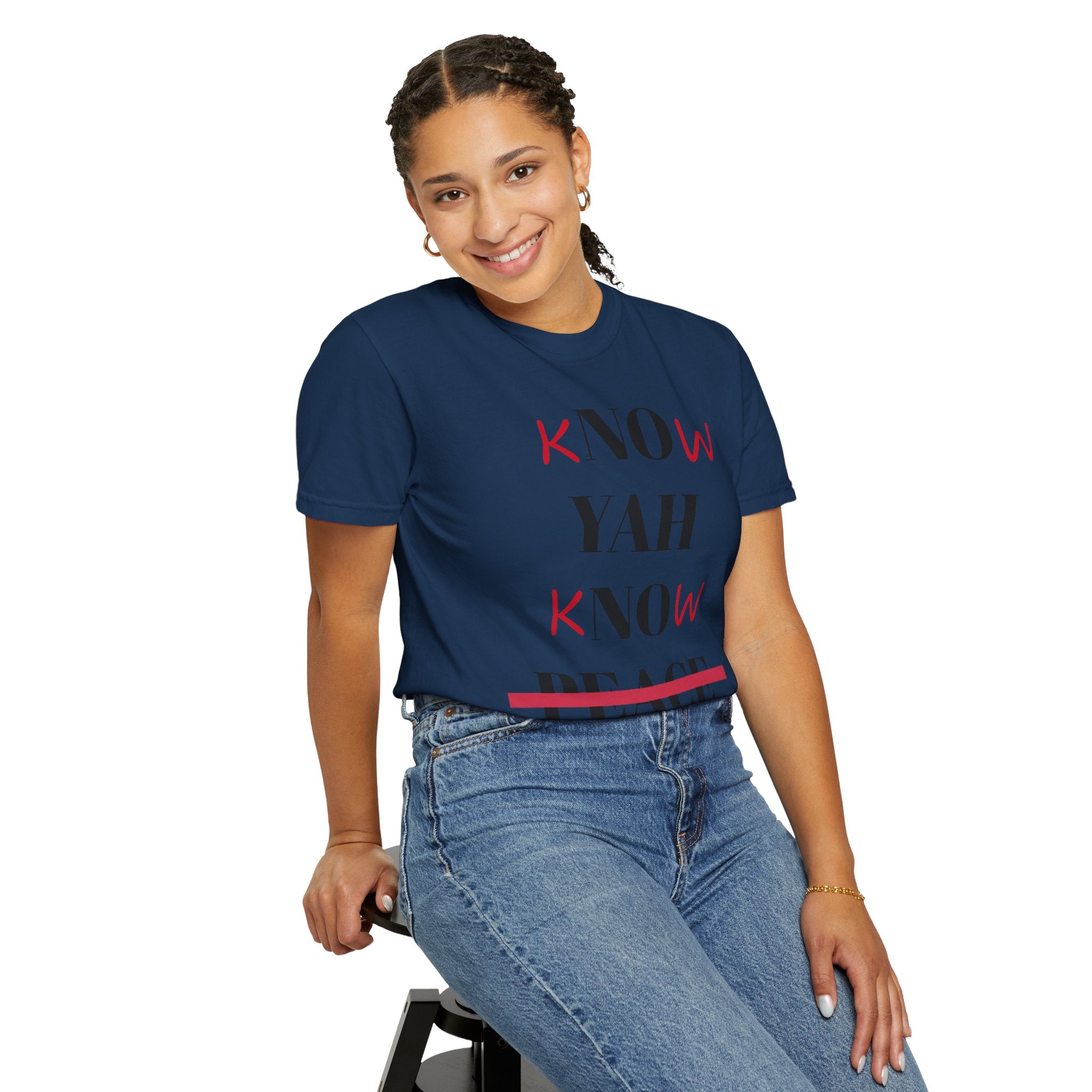 Women’s “Know Yah” Unisex Garment-Dyed T-shirt