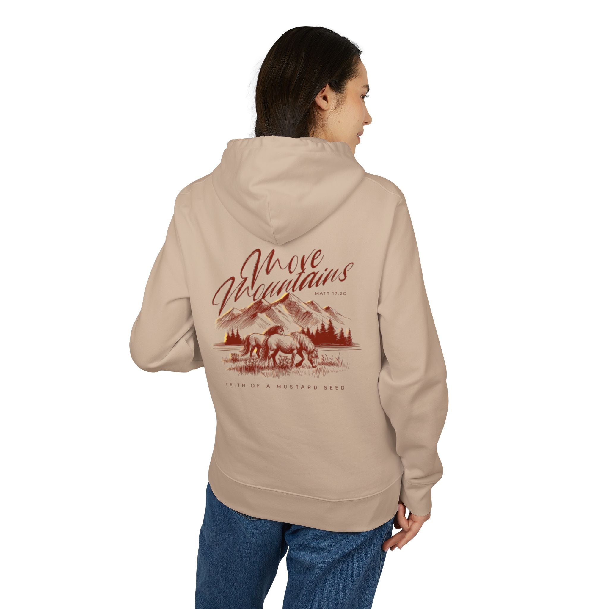 Women’s “Move mountains” Heavy Hoodie
