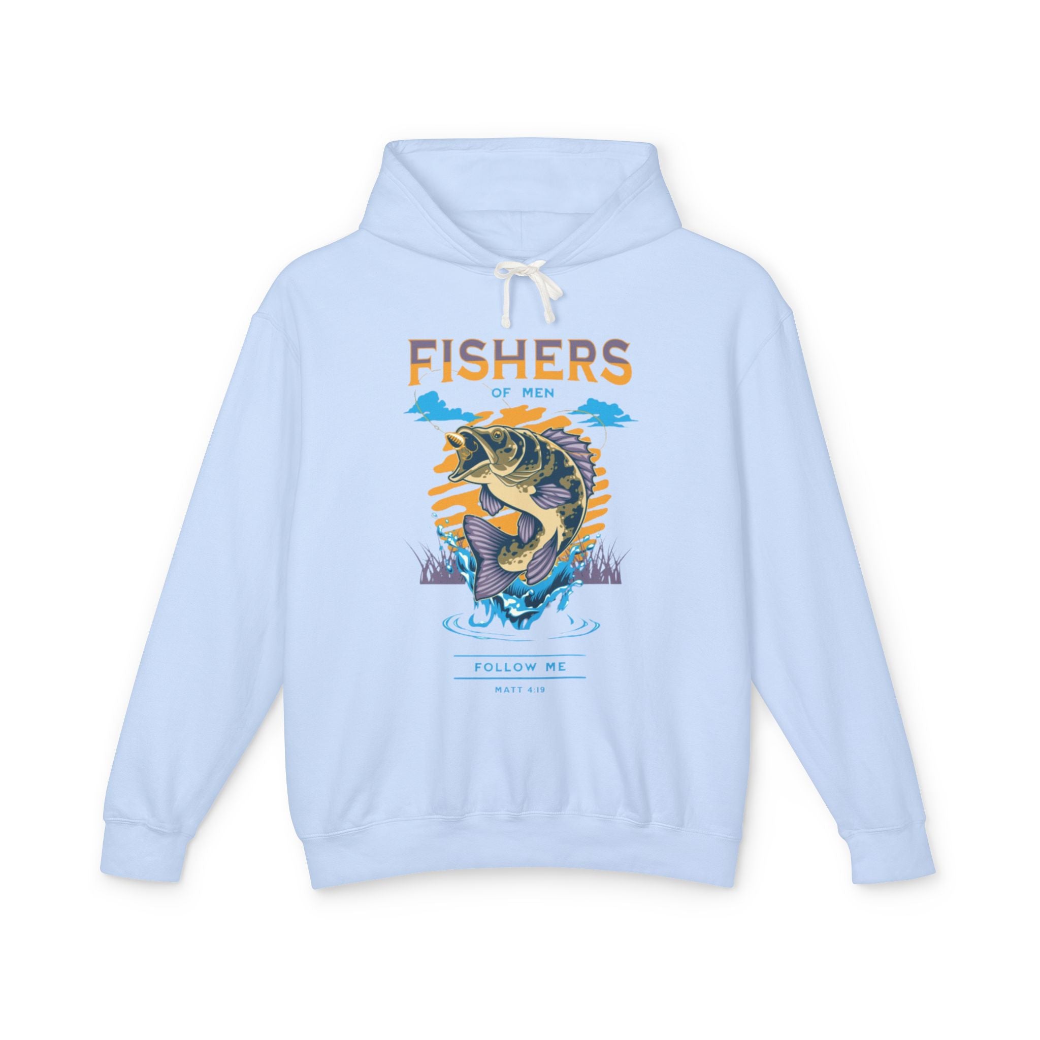 “Fishers of men” Lightweight Hooded Sweatshirt