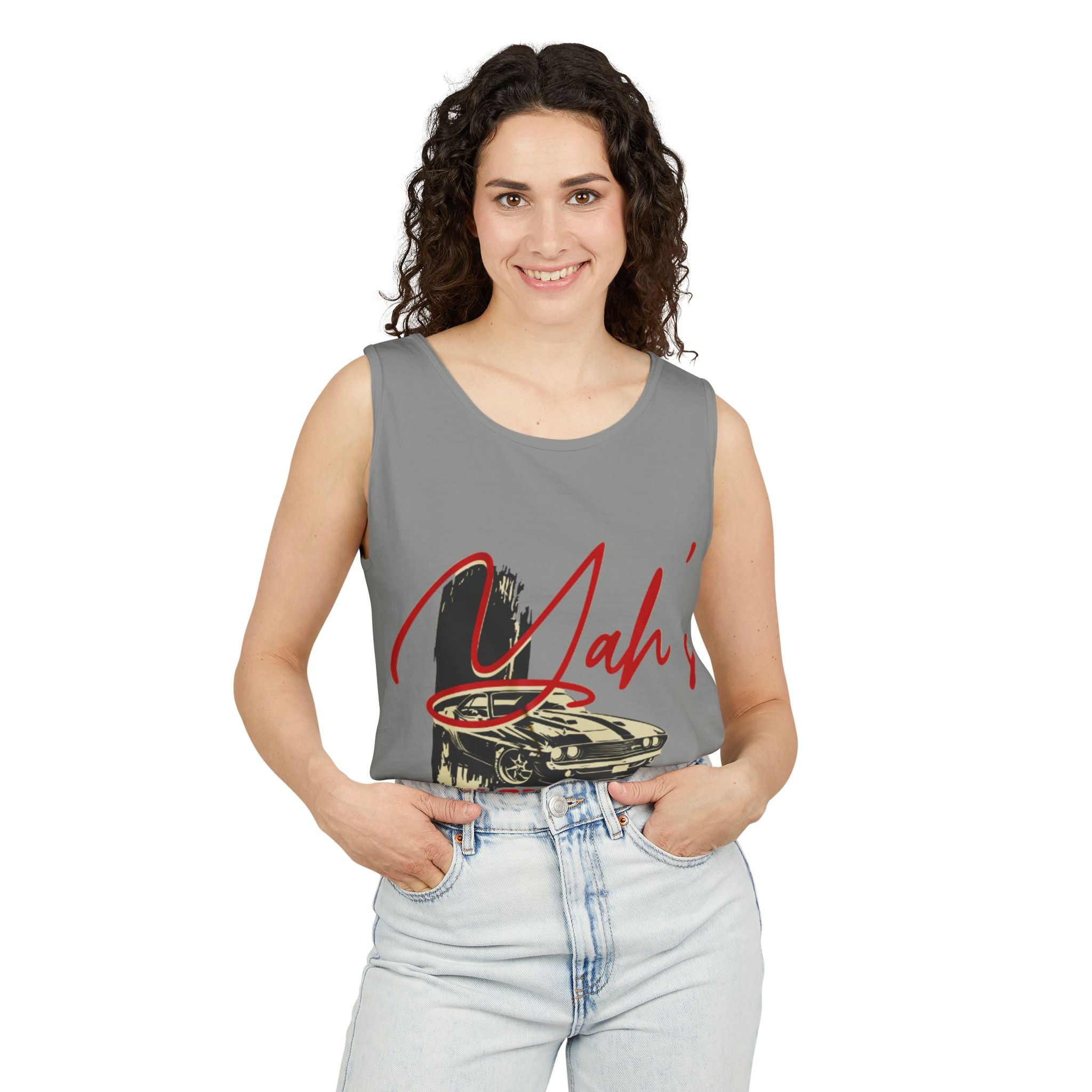 “YAH’s plans” Unisex Garment-Dyed Tank Top