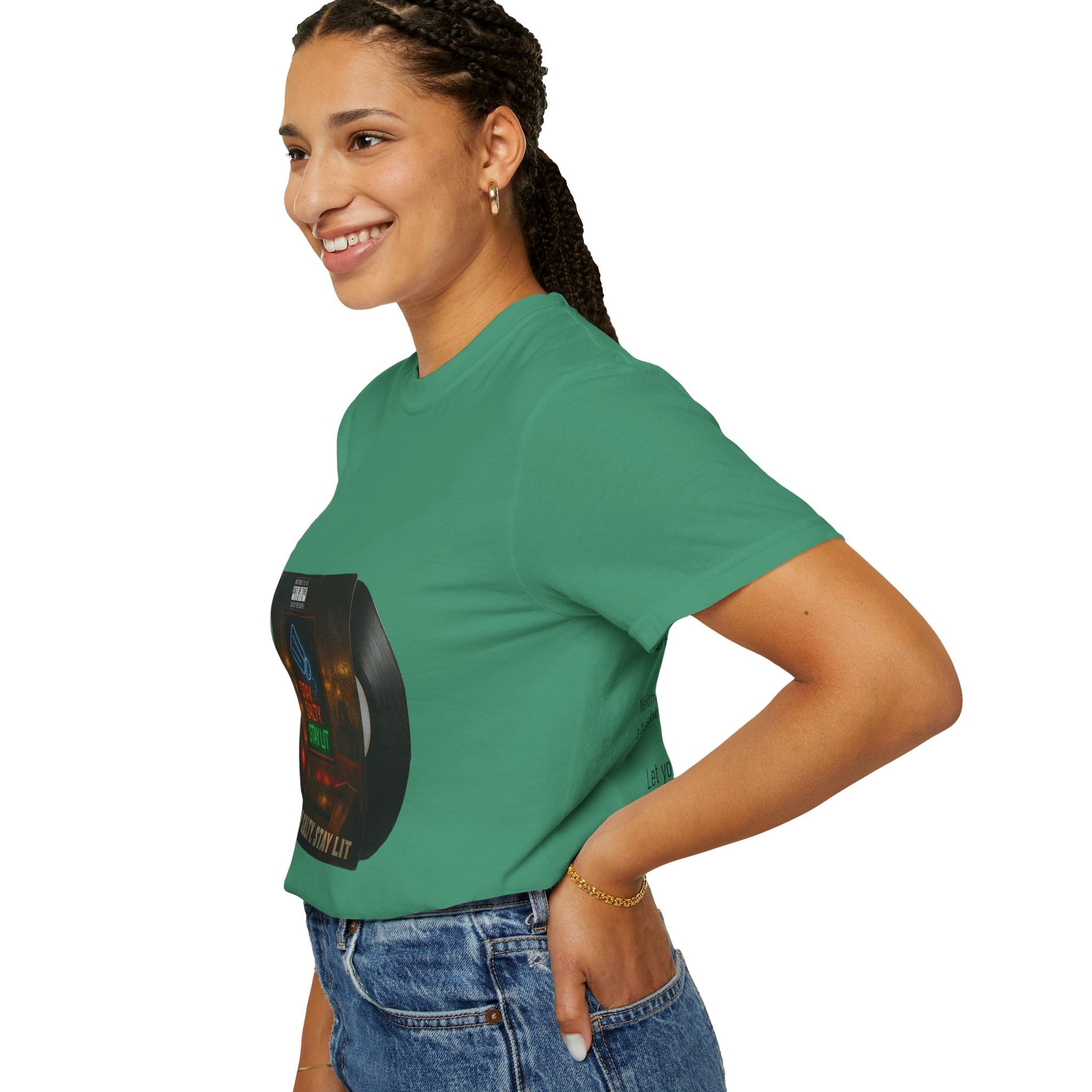 Women’s “Salty and lit” Unisex Garment-Dyed T-shirt