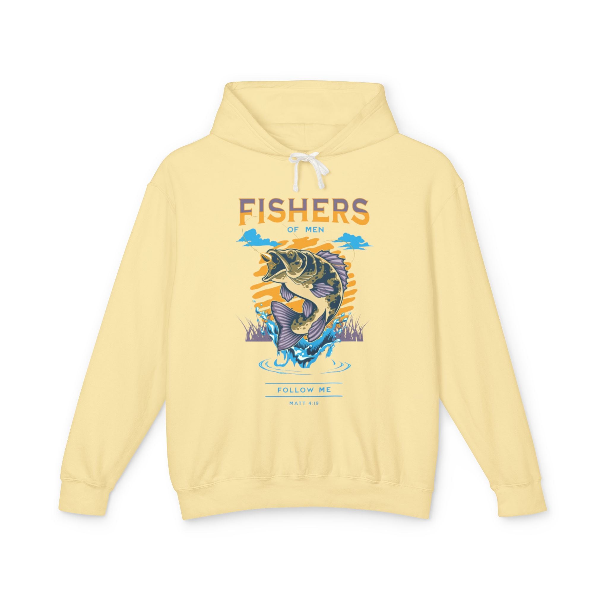 “Fishers of men” Lightweight Hooded Sweatshirt