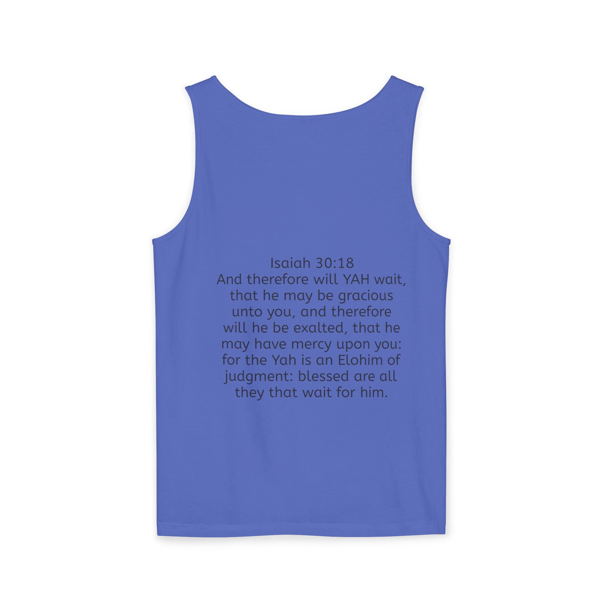 “YAH’s plans” Unisex Garment-Dyed Tank Top
