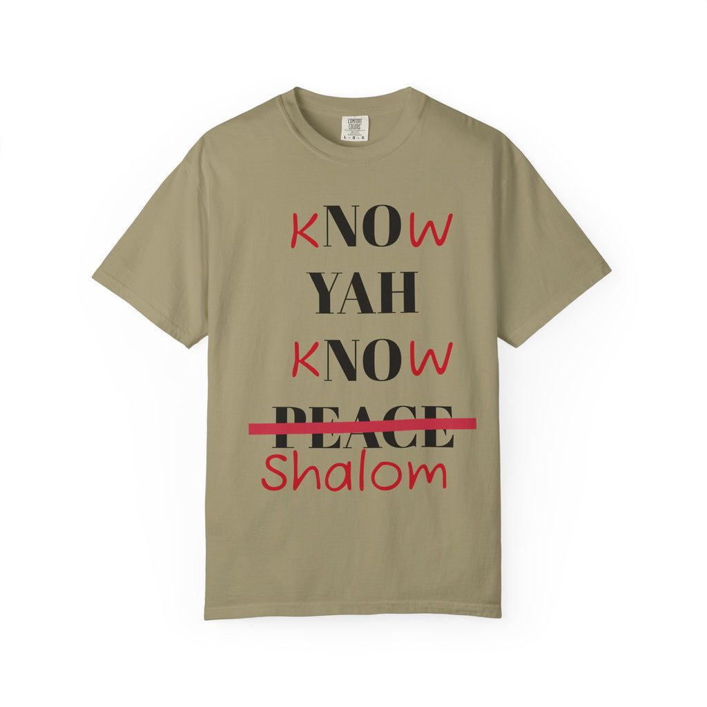 Women’s “Know Yah” Unisex Garment-Dyed T-shirt