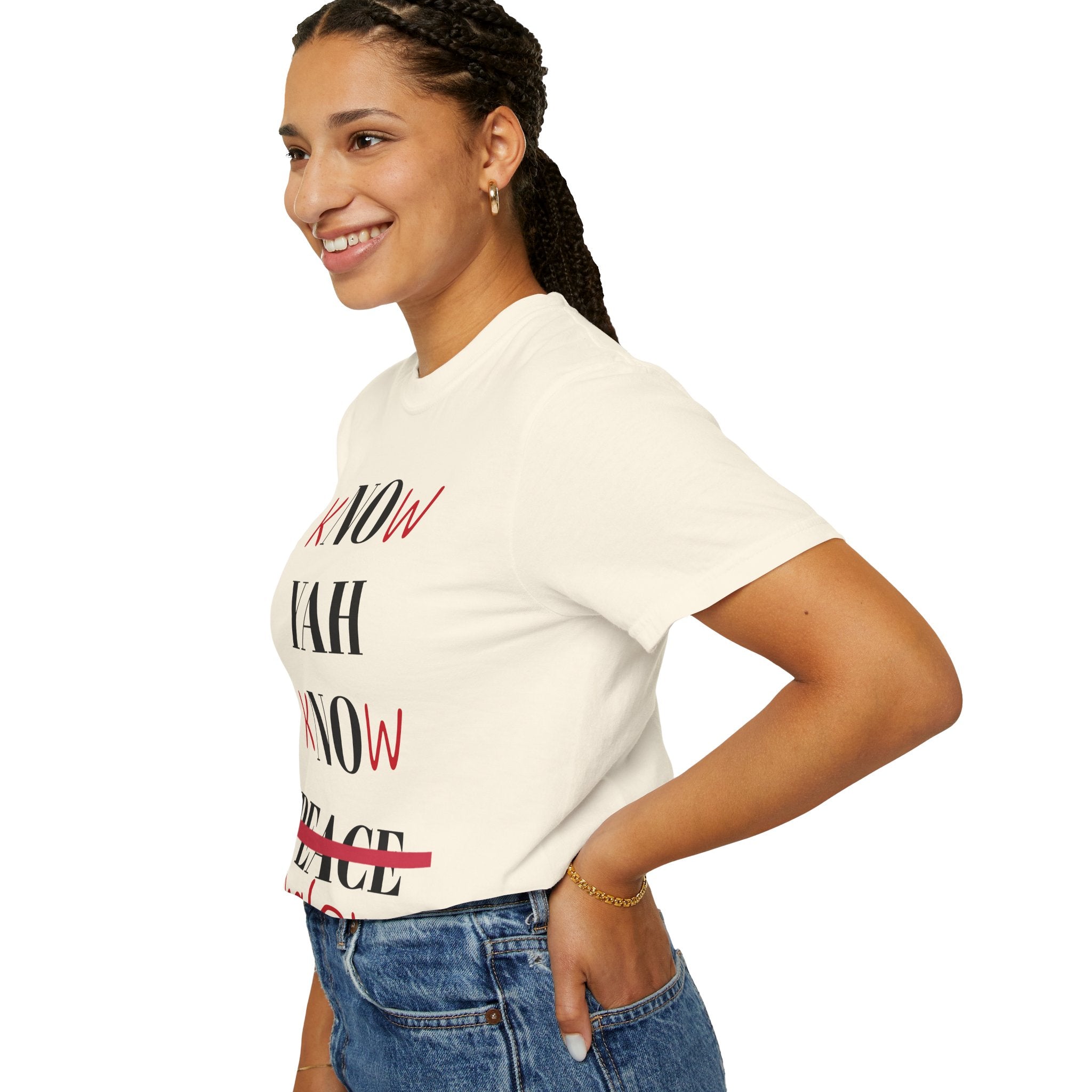 Women’s “Know Yah” Unisex Garment-Dyed T-shirt