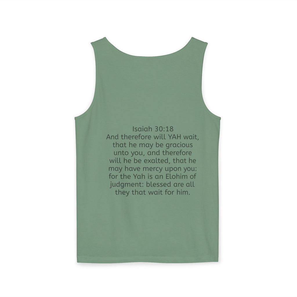 “YAH’s plans” Unisex Garment-Dyed Tank Top