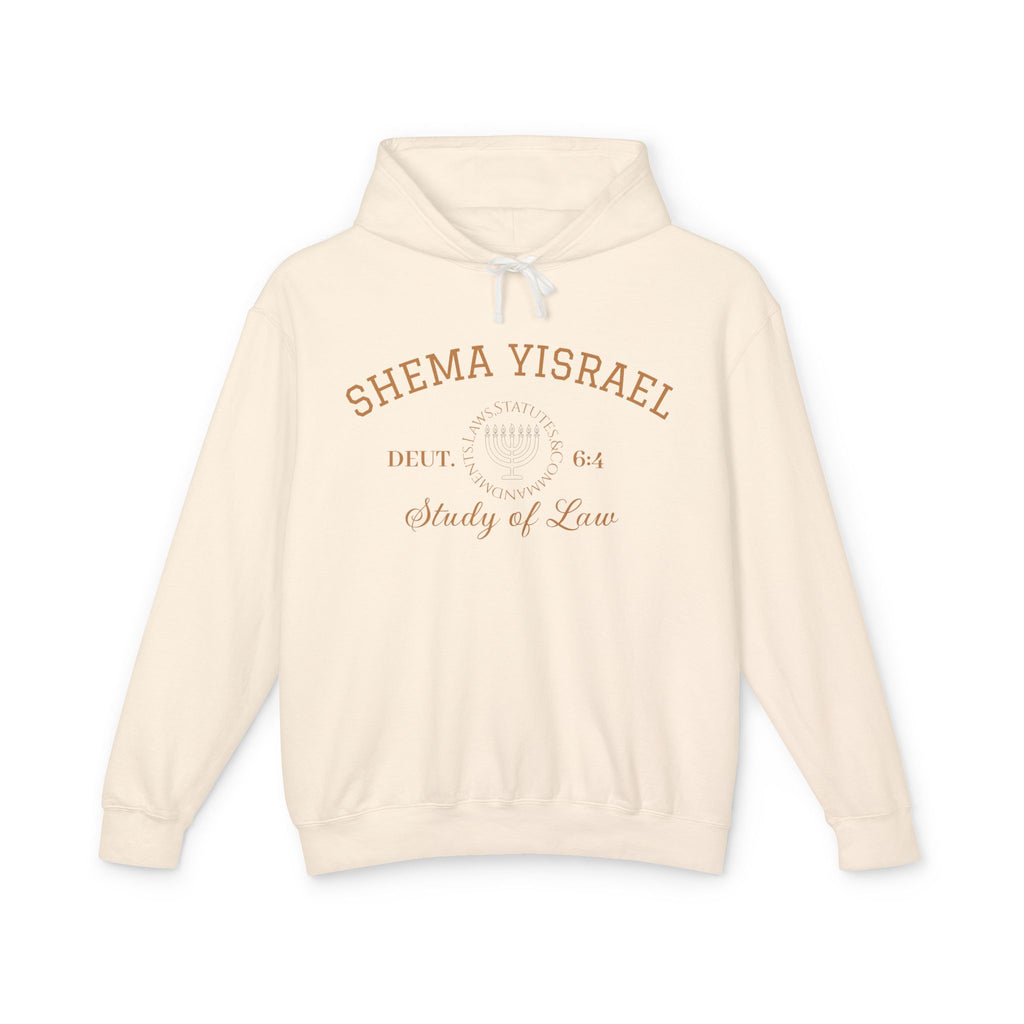 “SHEMA YISRAEL university” Unisex Lightweight Hooded Sweatshirt