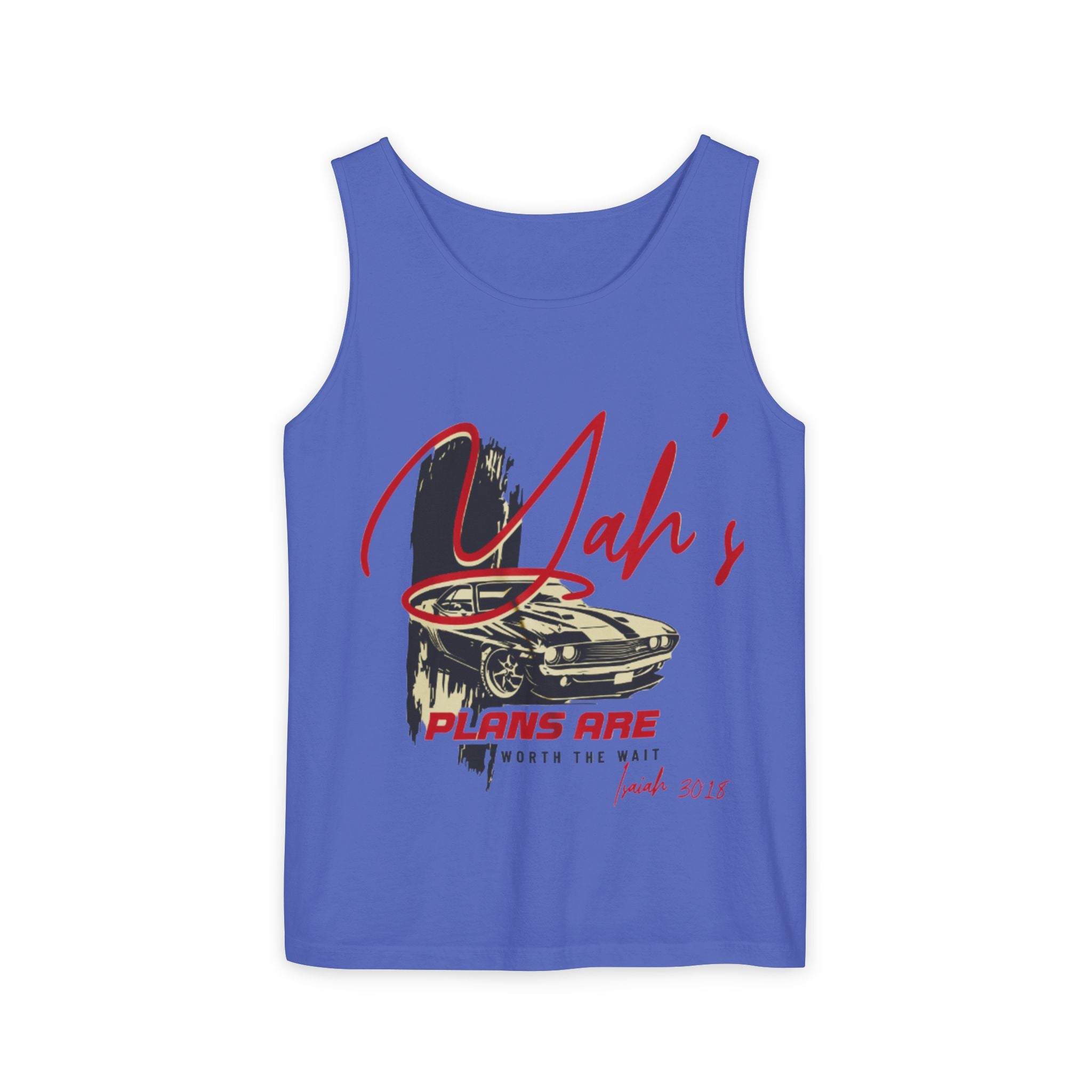 “YAH’s plans” Unisex Garment-Dyed Tank Top