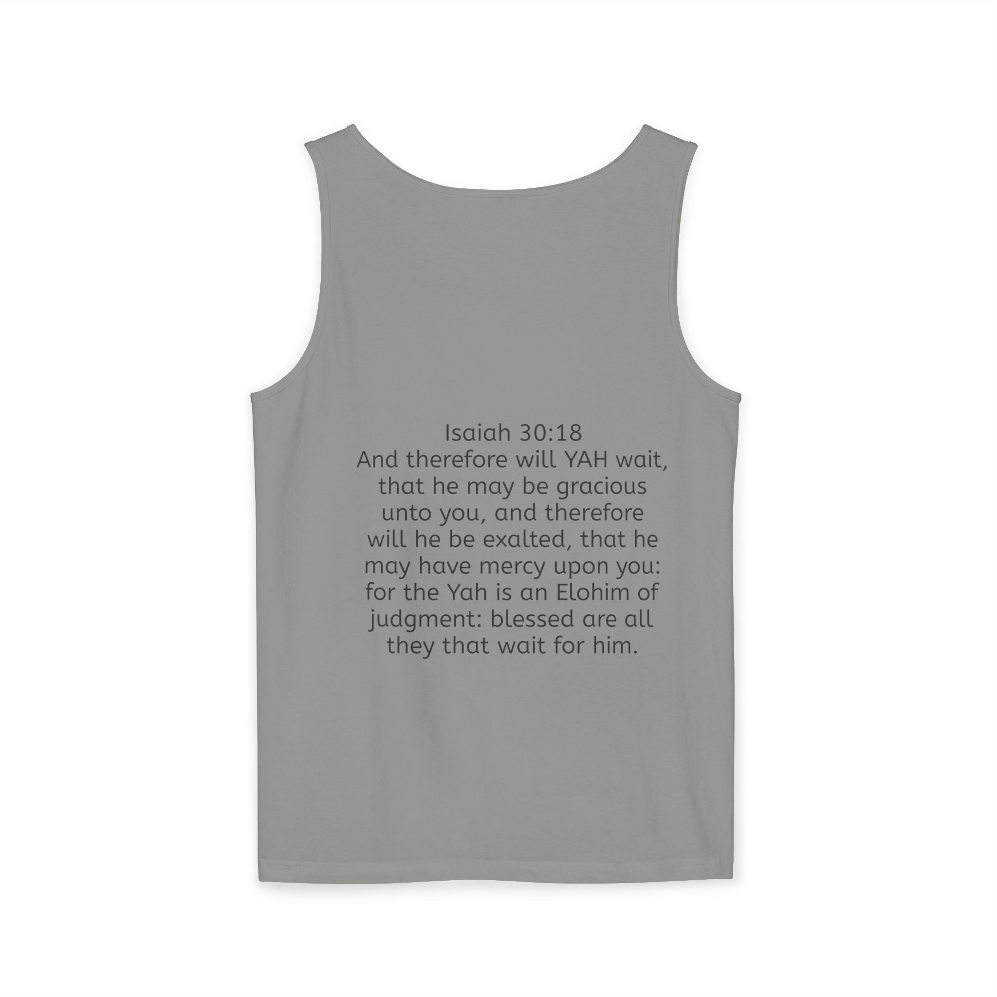 “YAH’s plans” Unisex Garment-Dyed Tank Top