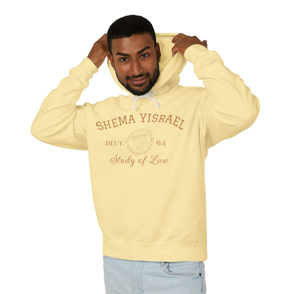 “SHEMA YISRAEL university” Unisex Lightweight Hooded Sweatshirt