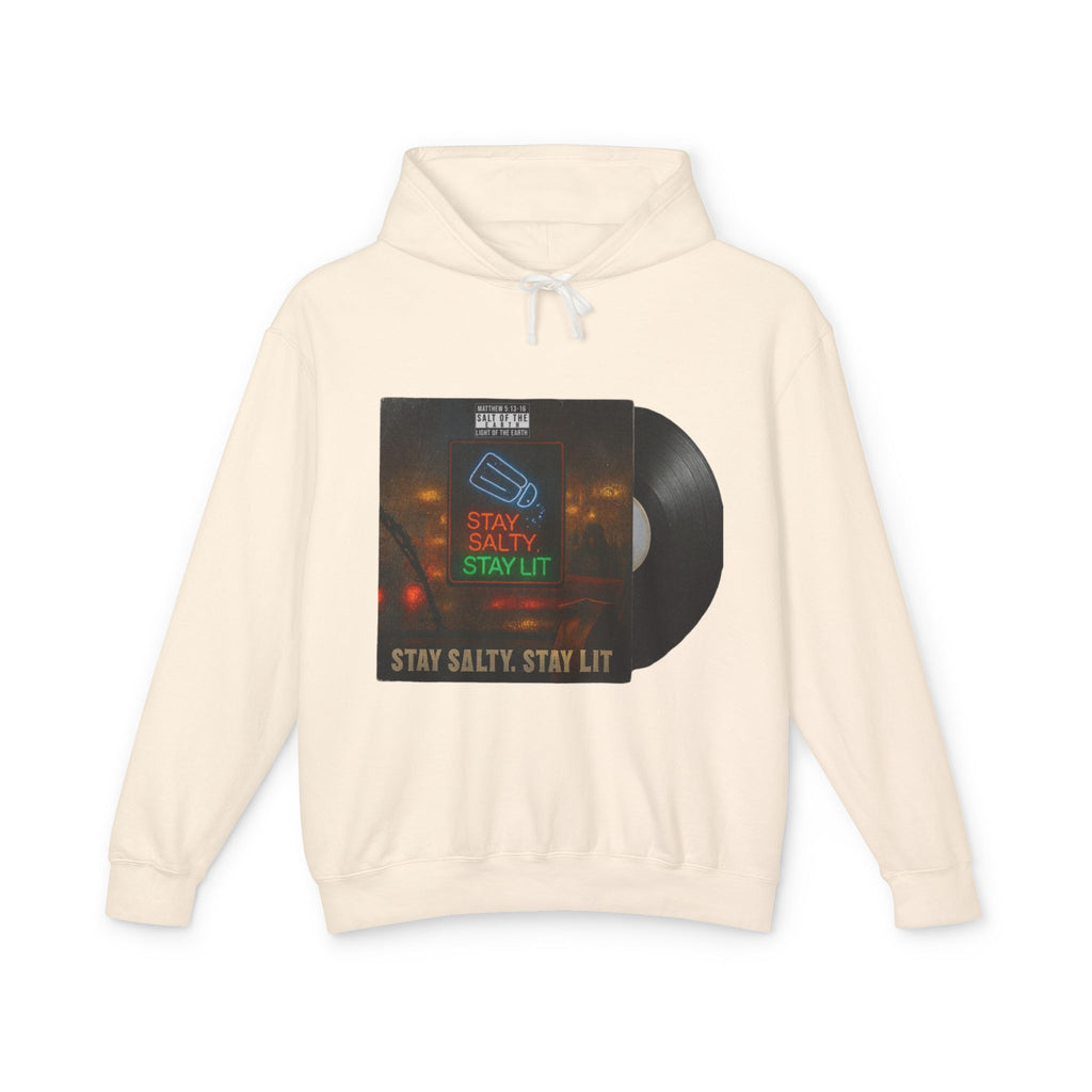 “Salty and lit” Unisex Lightweight Hooded Sweatshirt