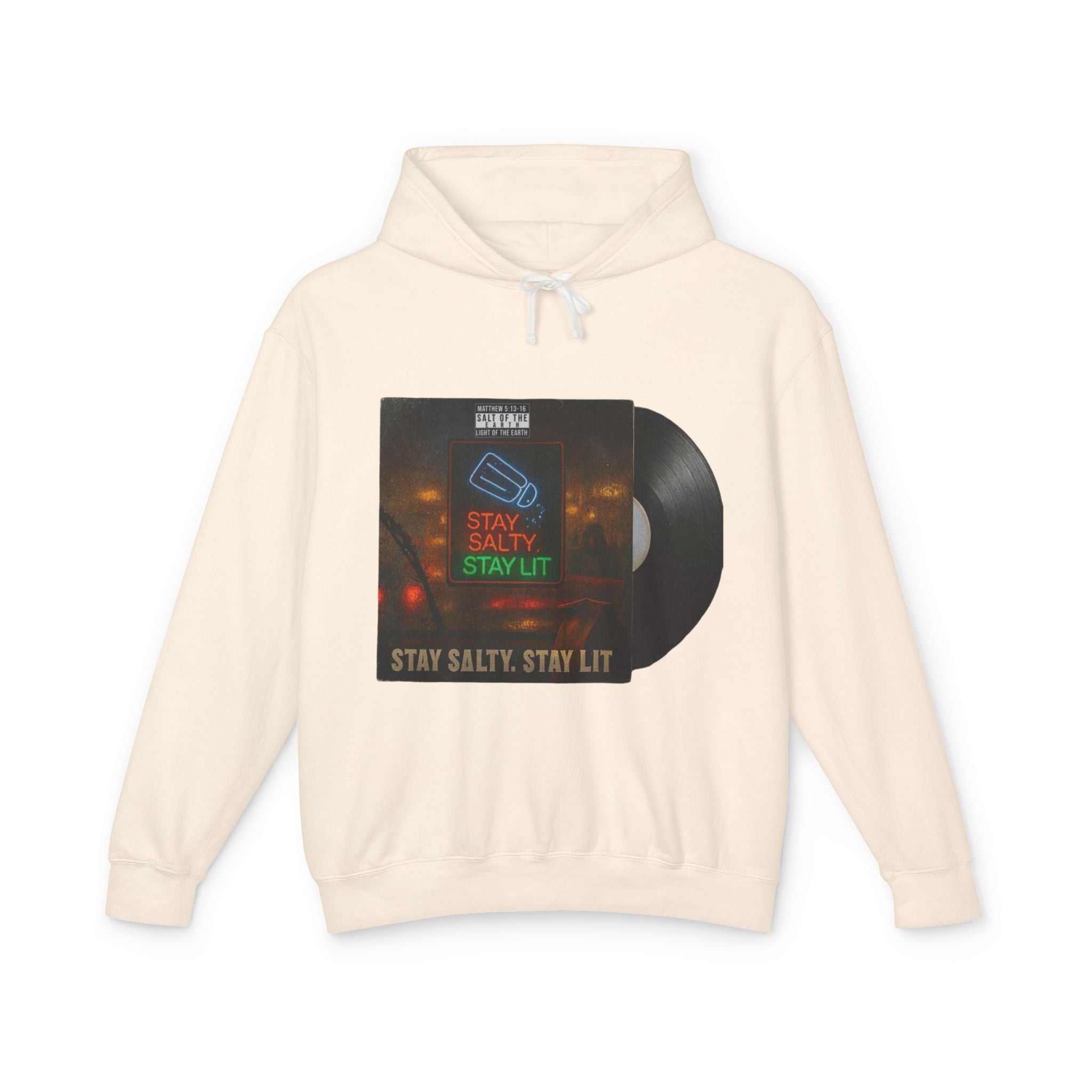 “Salty and lit” Unisex Lightweight Hooded Sweatshirt