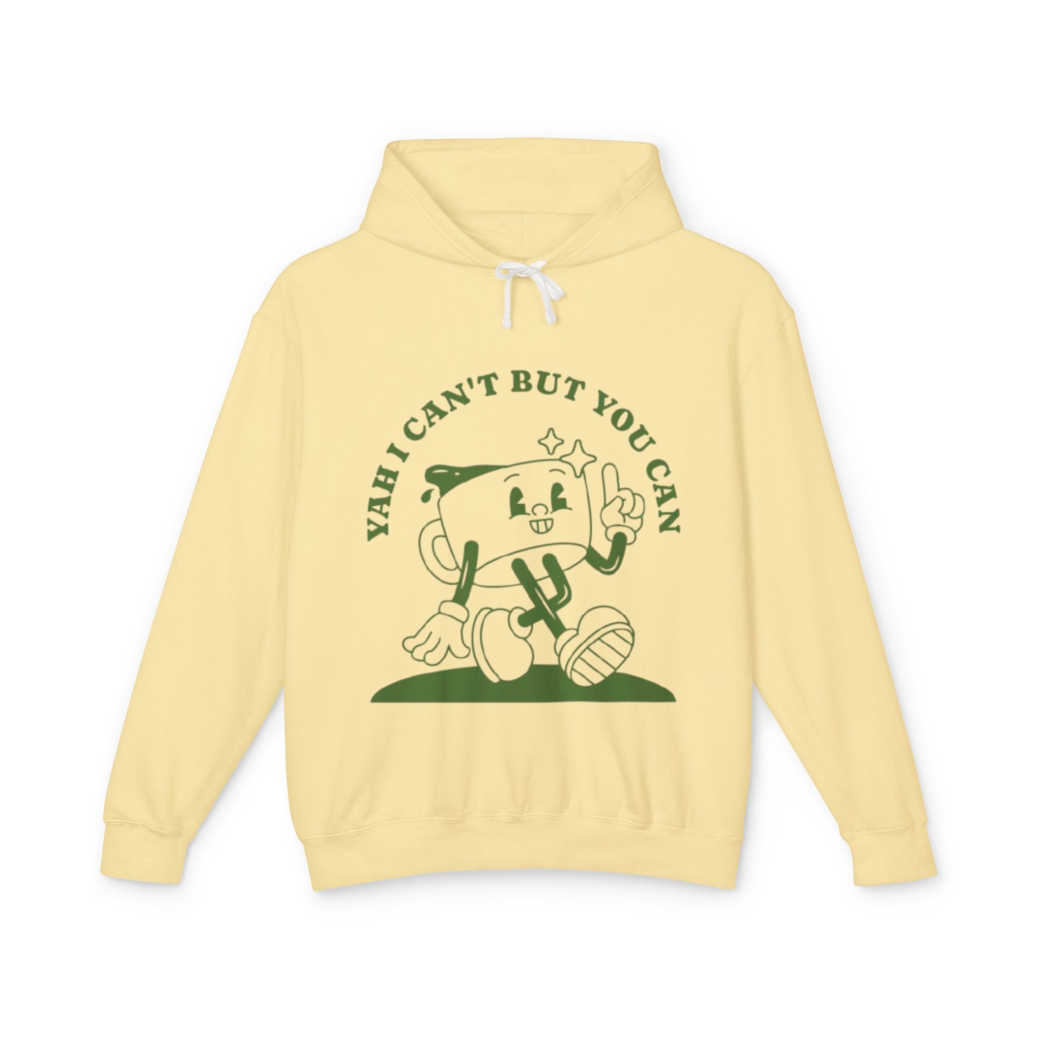 “Yah can” Unisex Lightweight Hooded Sweatshirt