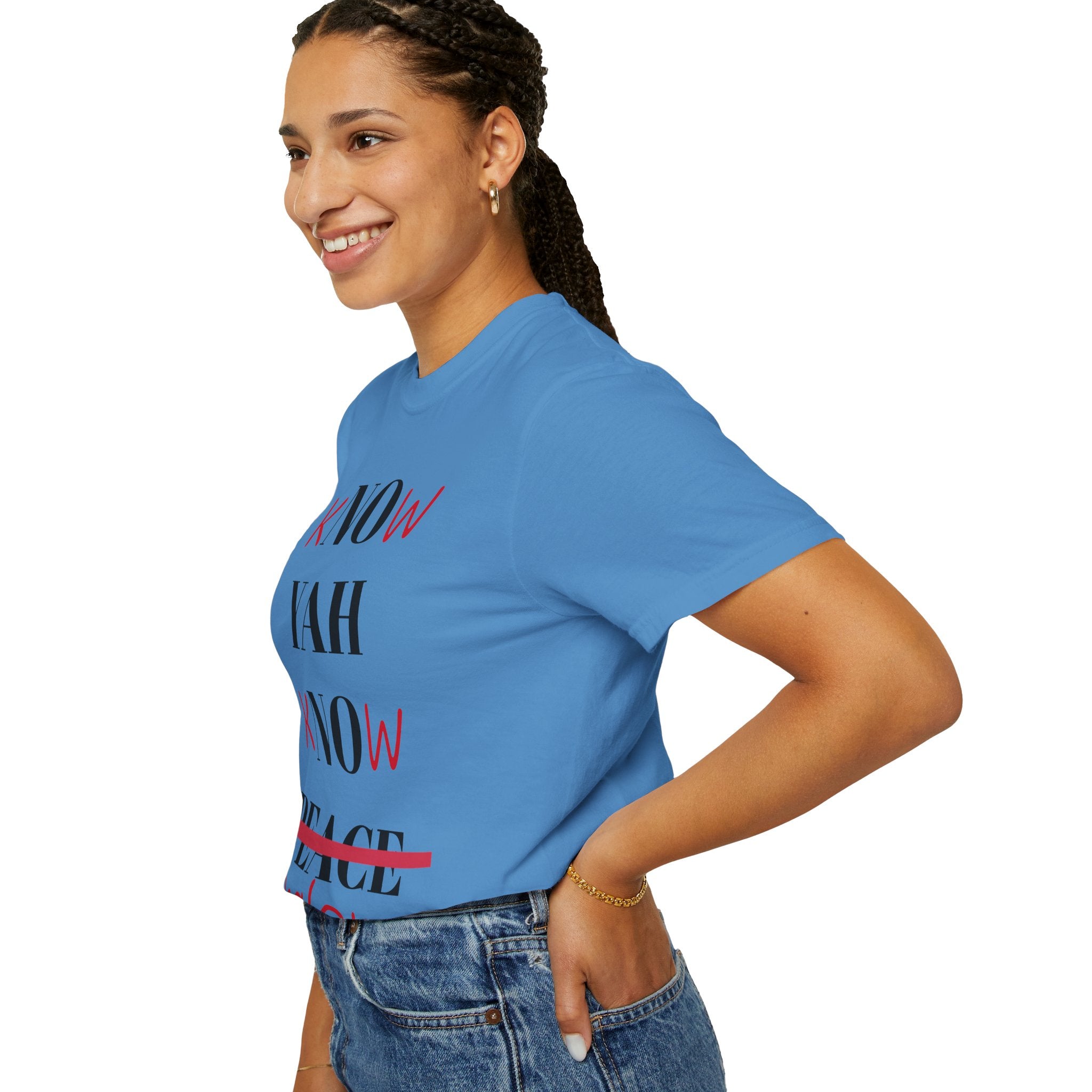 Women’s “Know Yah” Unisex Garment-Dyed T-shirt