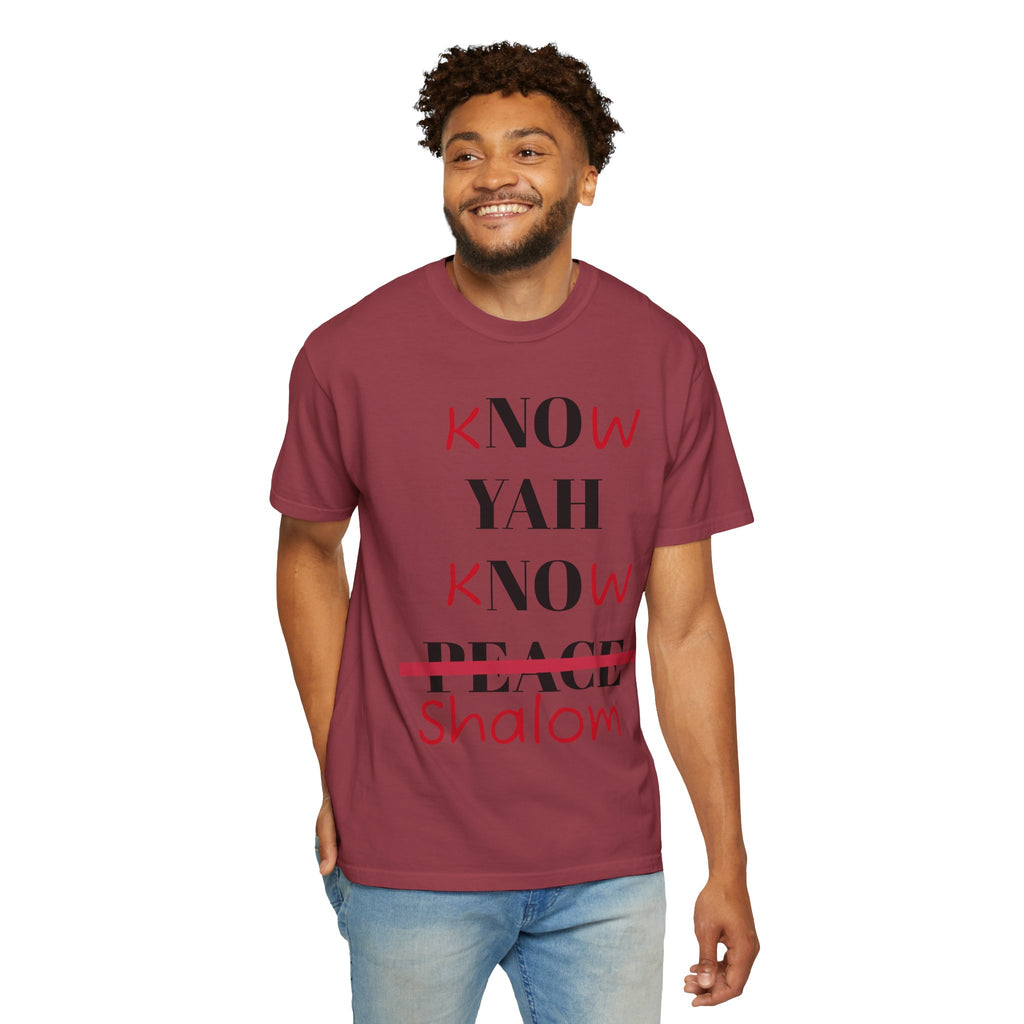 “Know Yah” Unisex Garment-Dyed T-shirt