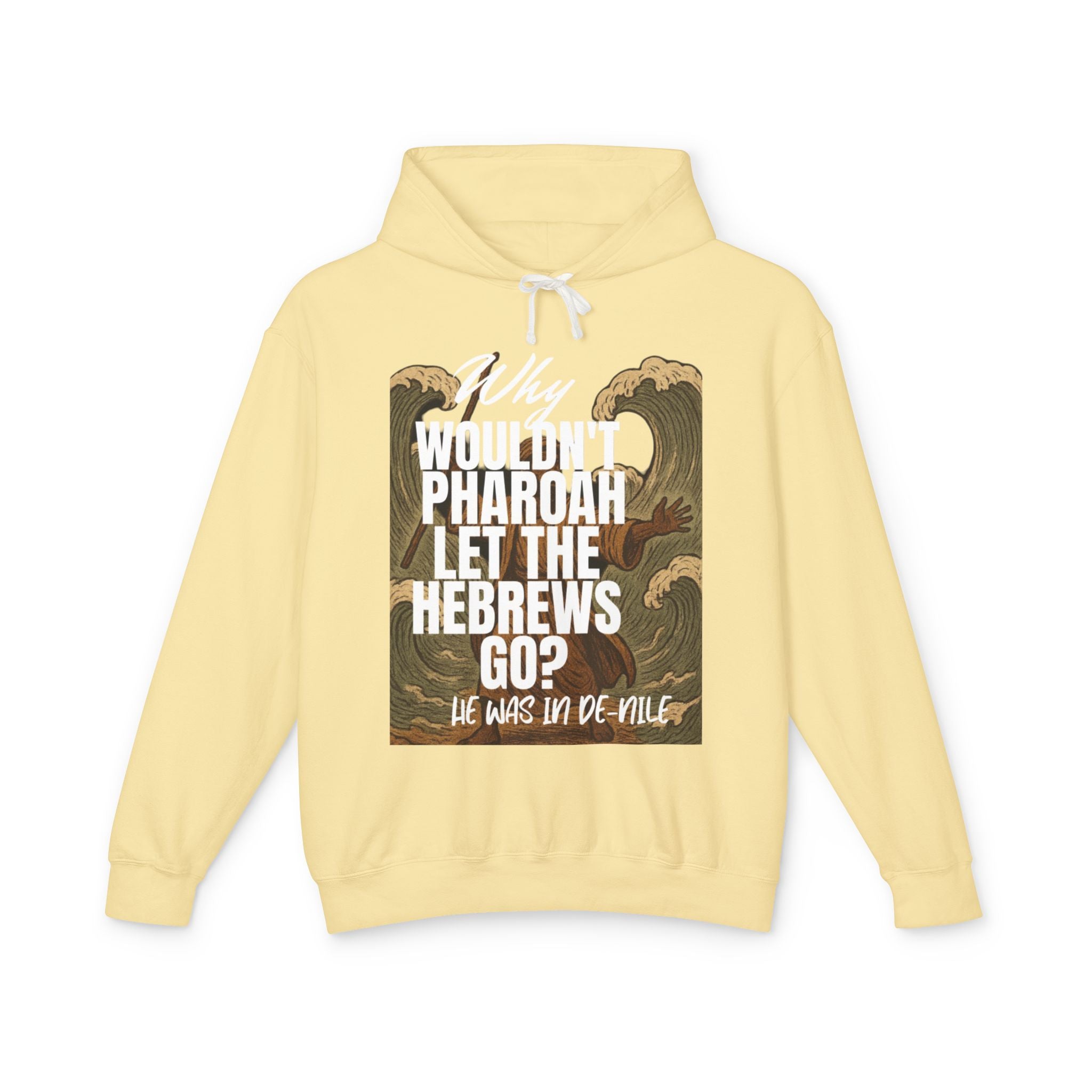“Pharaoh DAD JOKE” Unisex Lightweight Hooded Sweatshirt