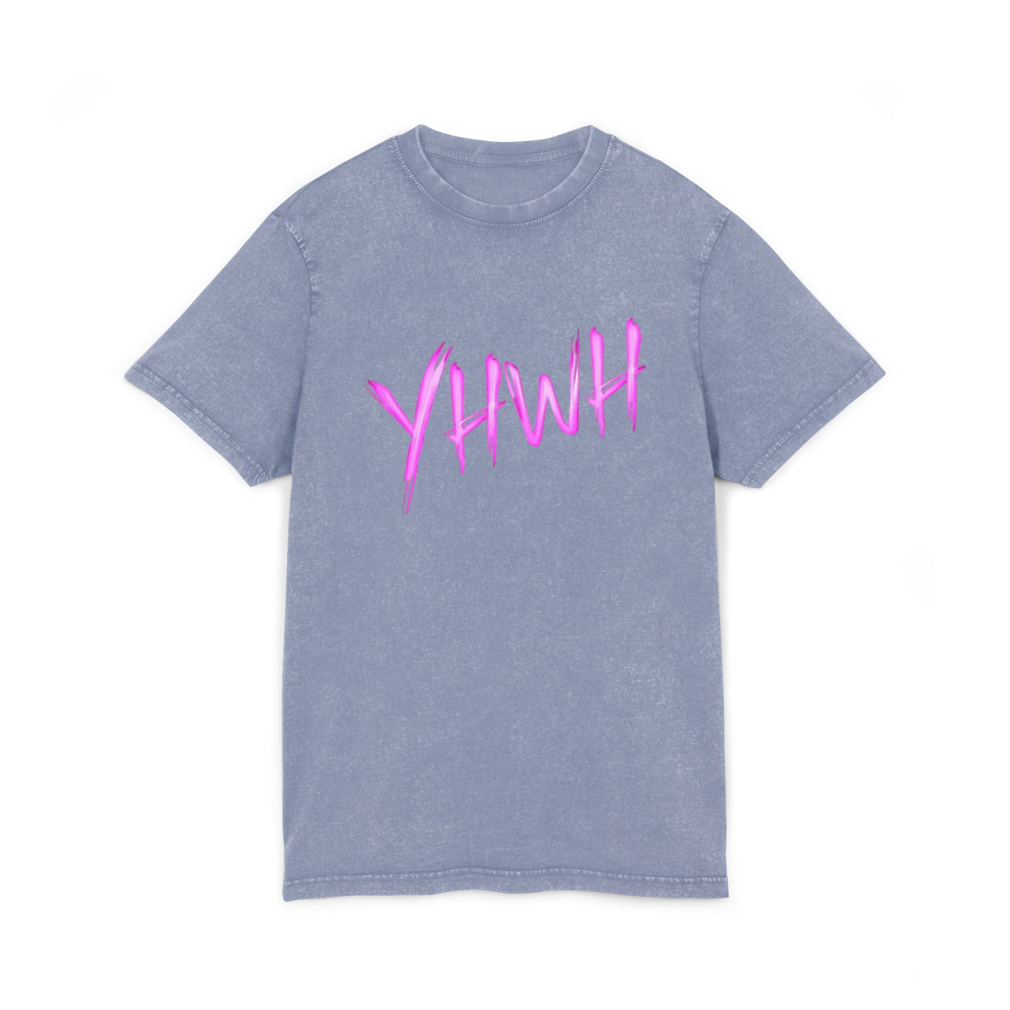 “YHWH” Acid Washed Round Neck Tee