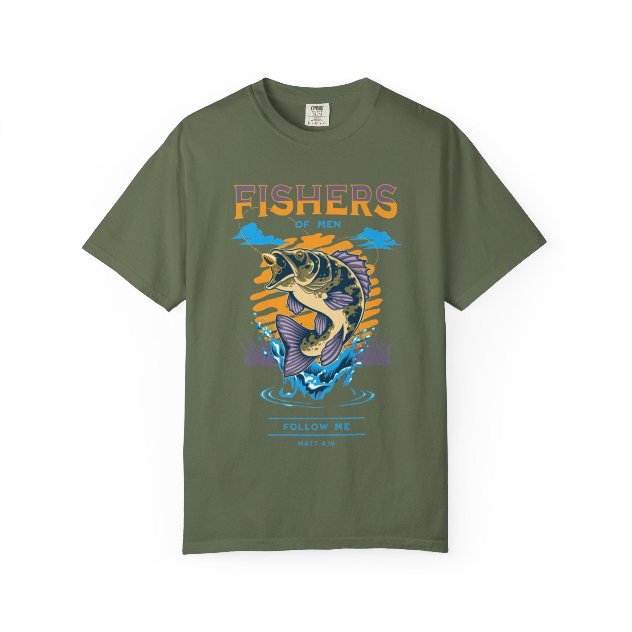 “FISHERS OF MEN” Garment-Dyed T-shirt
