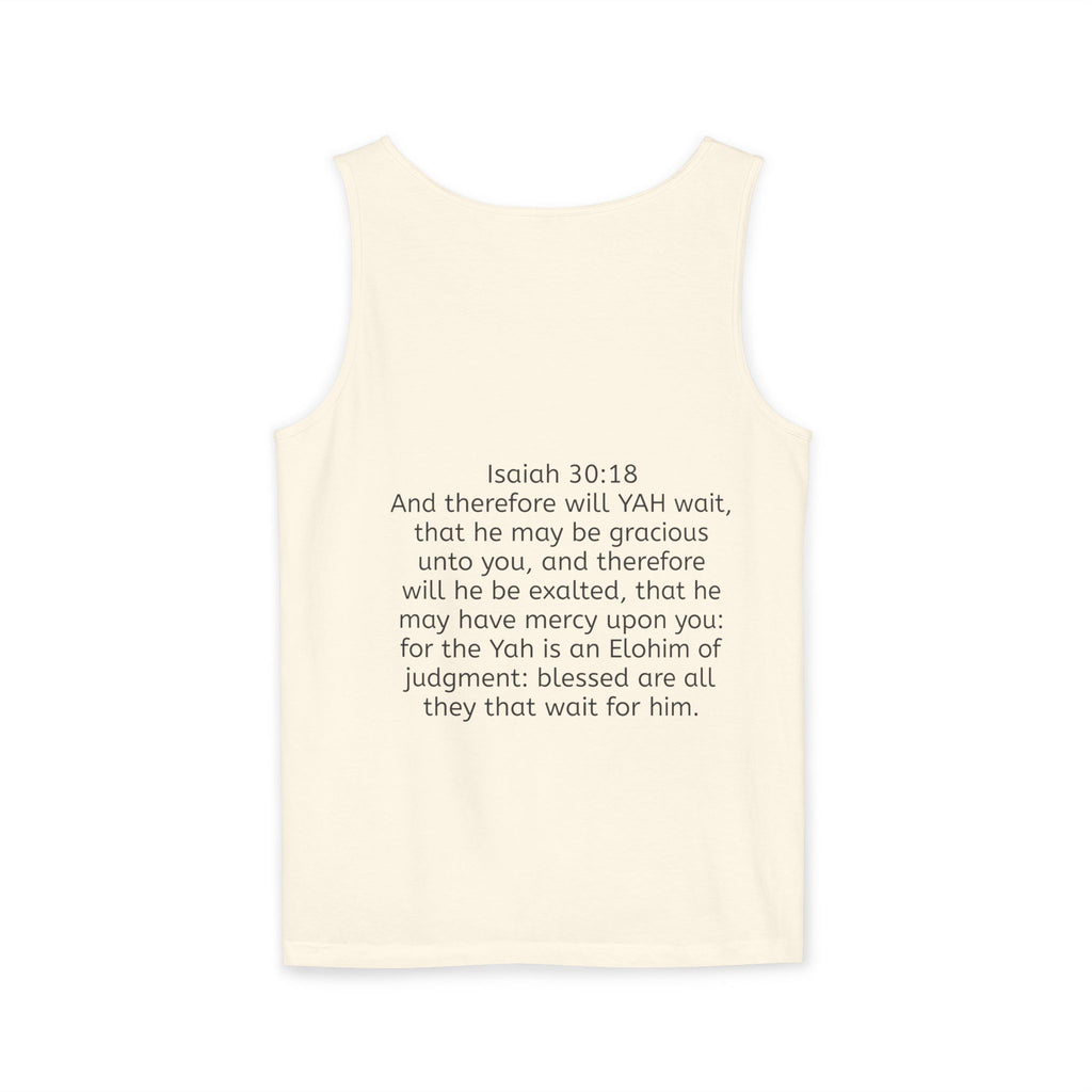 “YAH’s plans” Unisex Garment-Dyed Tank Top