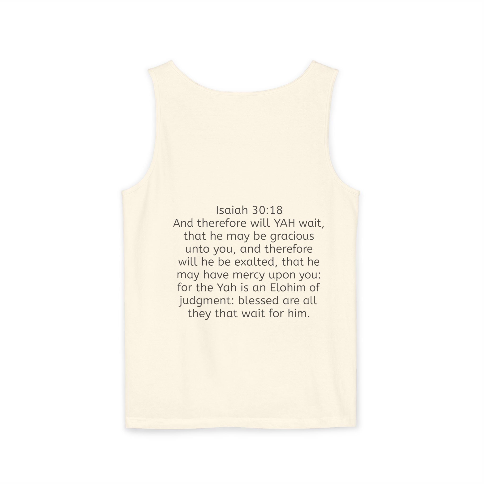 “YAH’s plans” Unisex Garment-Dyed Tank Top