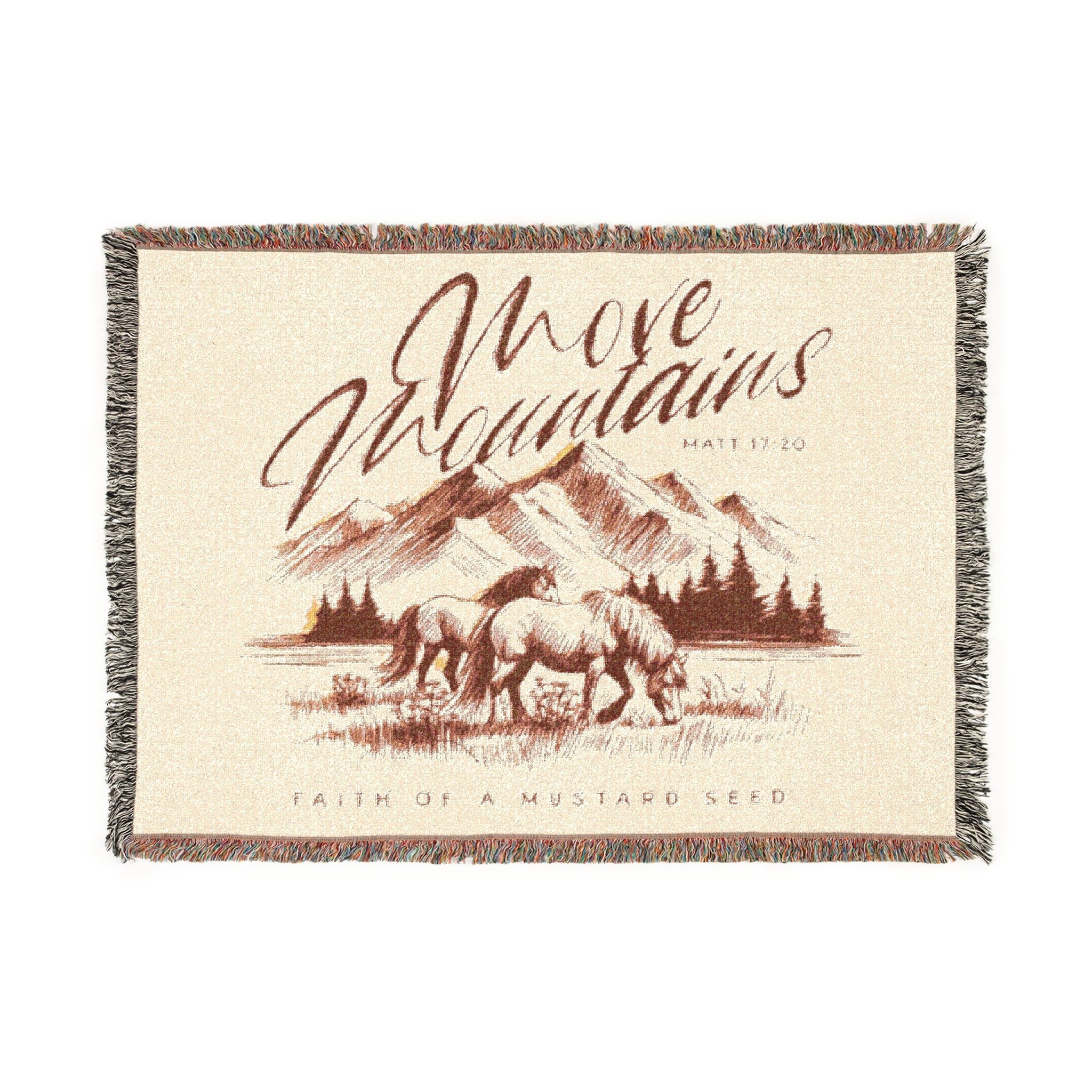 “Move mountain” Woven Blanket